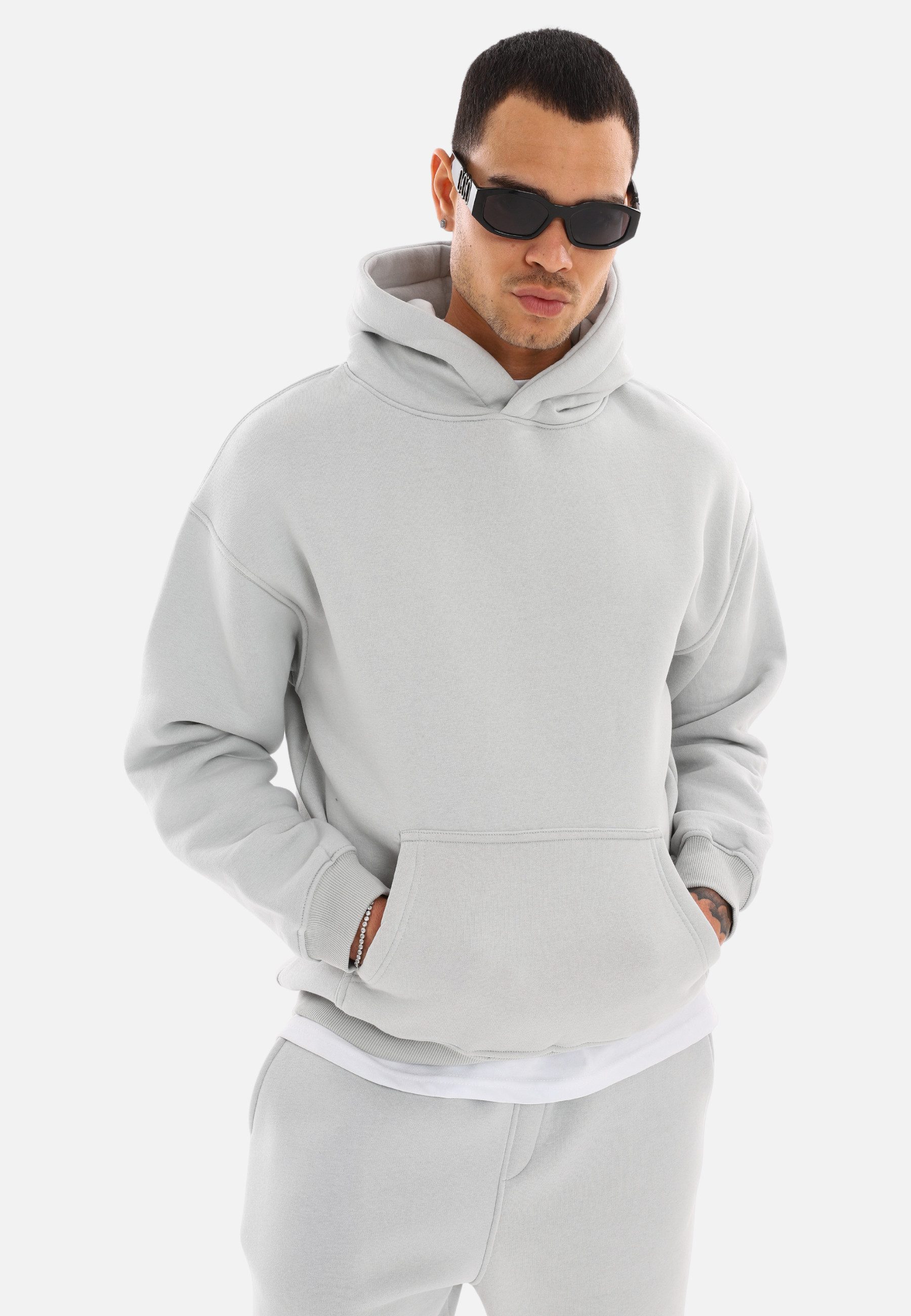 COFI Casuals Hoodie einfarbiger Basic Oversized Hoodie Premium Kapuzenpullover Unisex