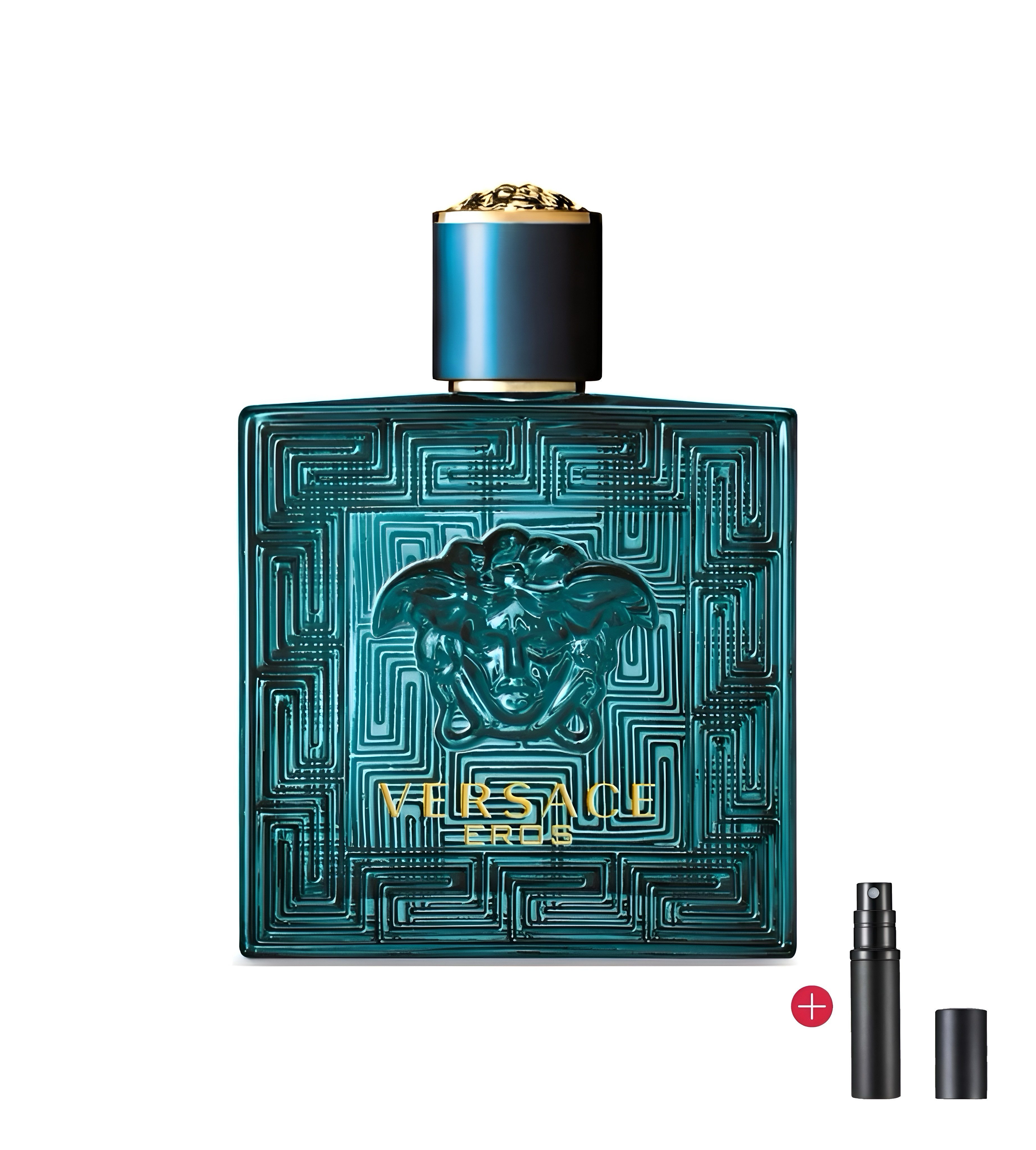 Versace Duft-Set Eau de Parfüm Versace Eau Fraiche, Dylan Blue, Eros und Eros Flame Man, 1-tlg., Geschenkbox, Parfümzerstäuber Nachfüllbar GRATIS