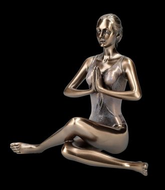 Figuren Shop GmbH Dekofigur Yoga Figur - Meditation im Sitzen - Veronese - sportliche Dekofigur