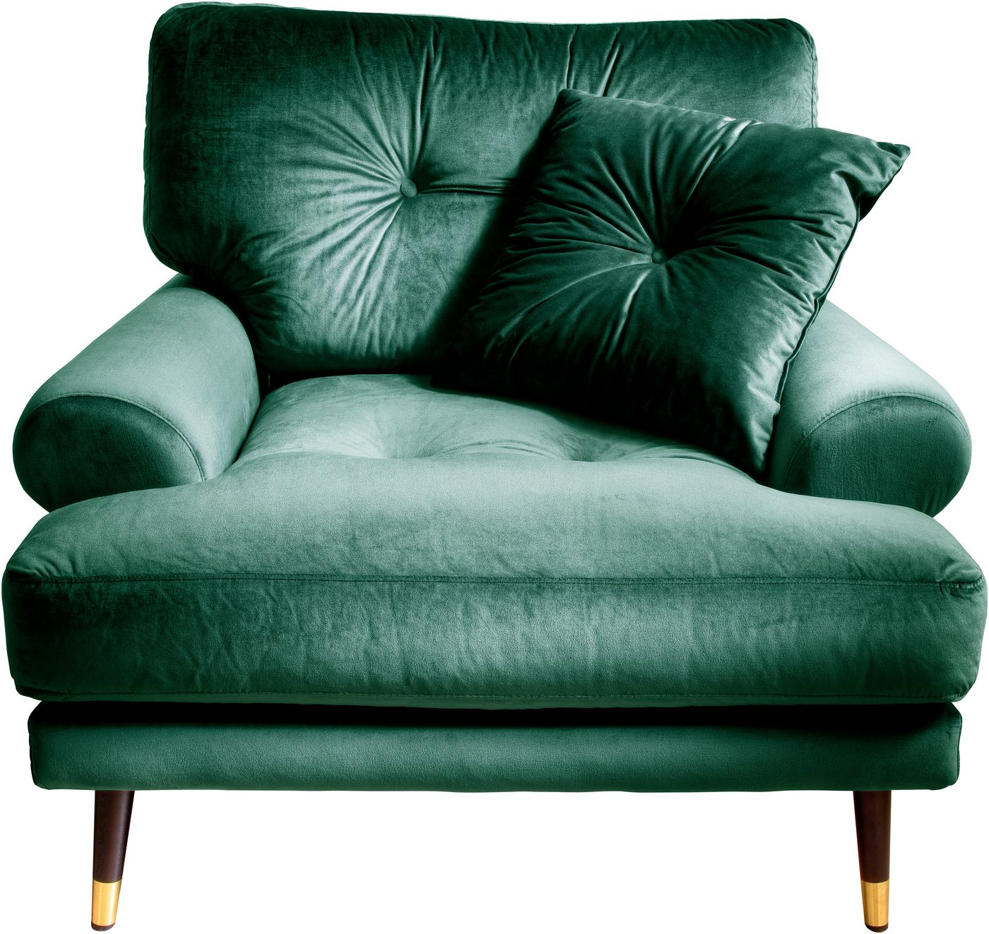 OTTO home Loungesessel TOKIO, in Microfaser mit hochwertigem Holz/Metallfuß