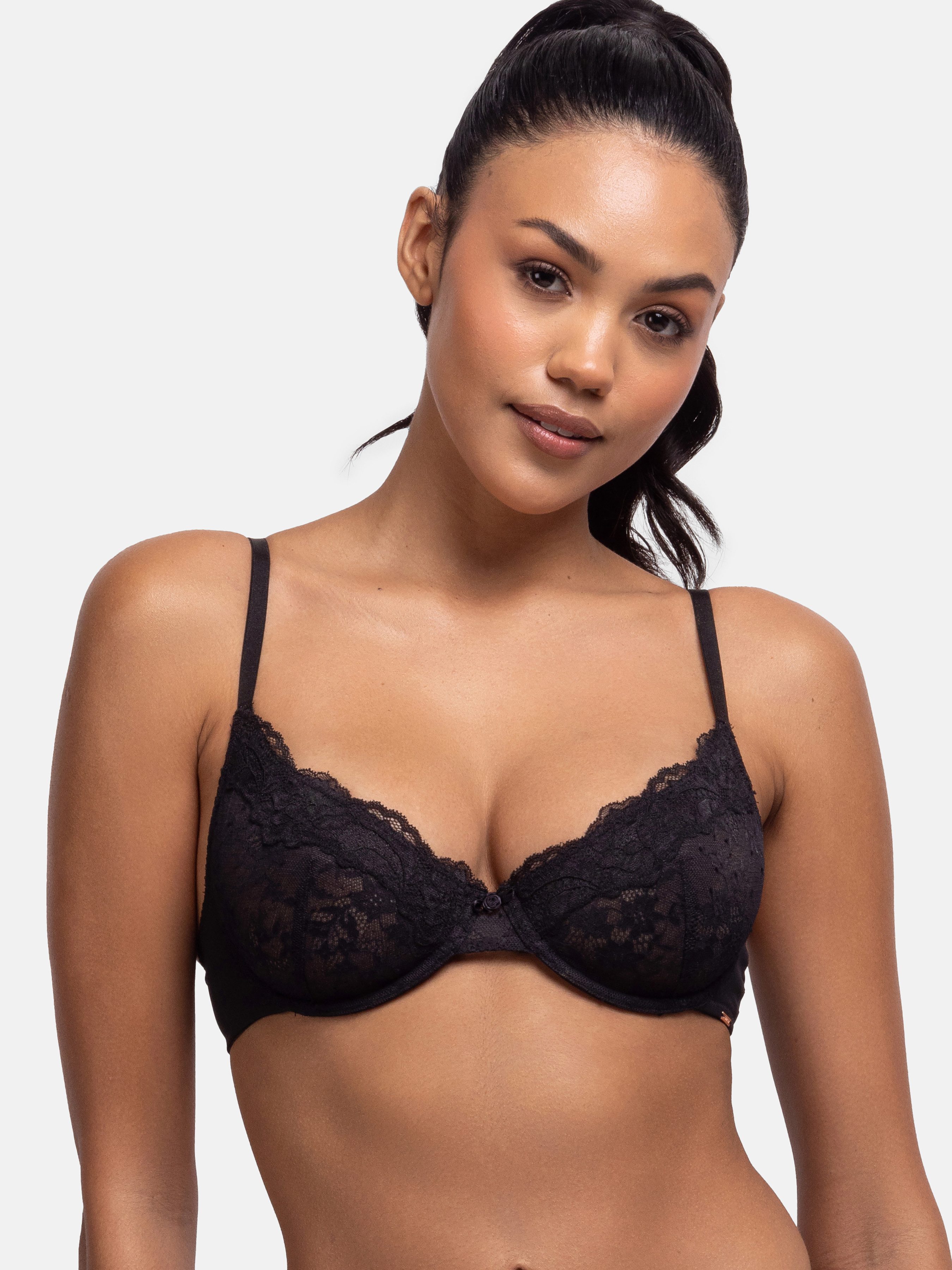 Dorina Bügel-BH nicht gepolstert, Spitze, verstellbare Träger, elegant günstig online kaufen