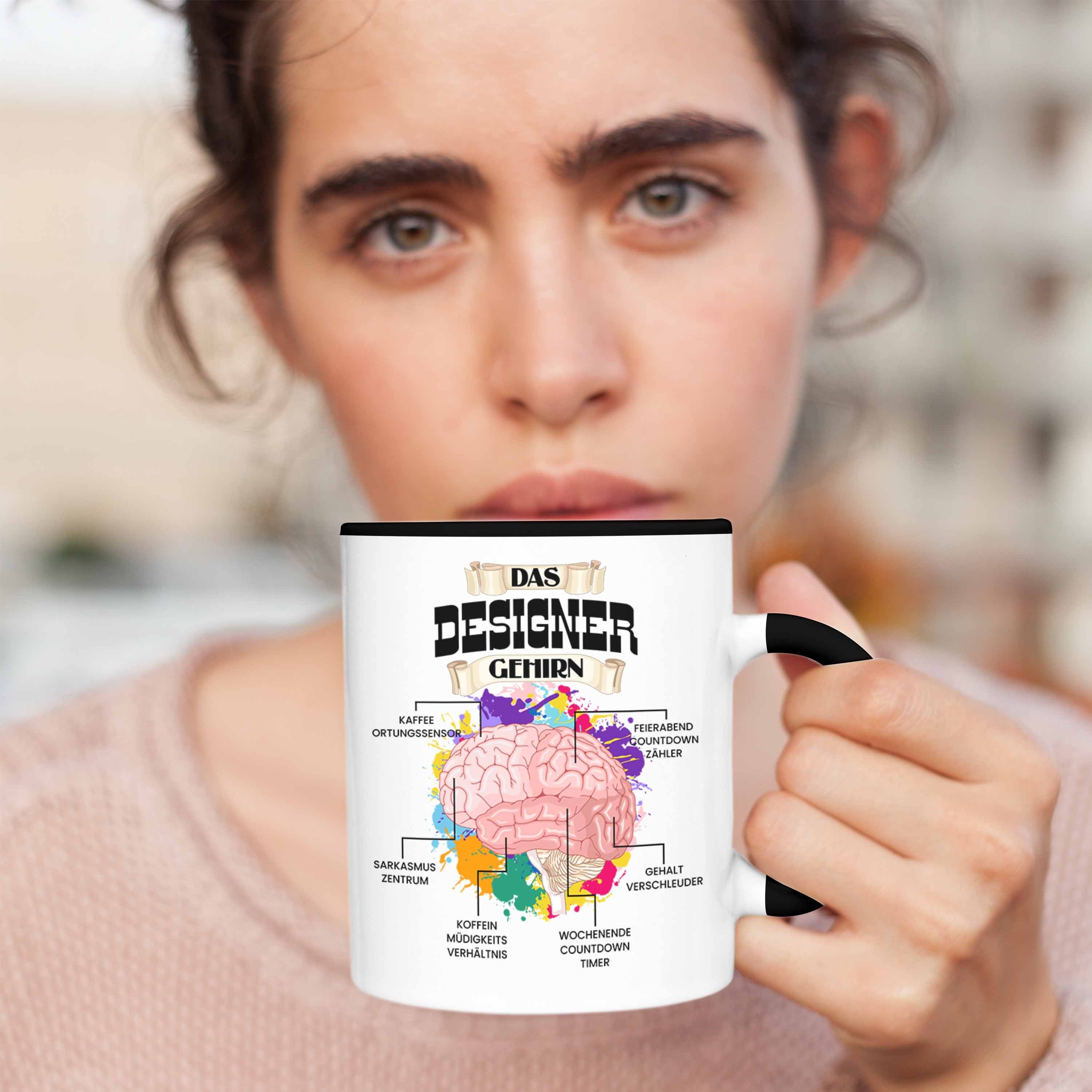 Tasse für Designerin Designer Trendation - Be Schwarz Lustiges Trendation Geschenk Spruch Tasse