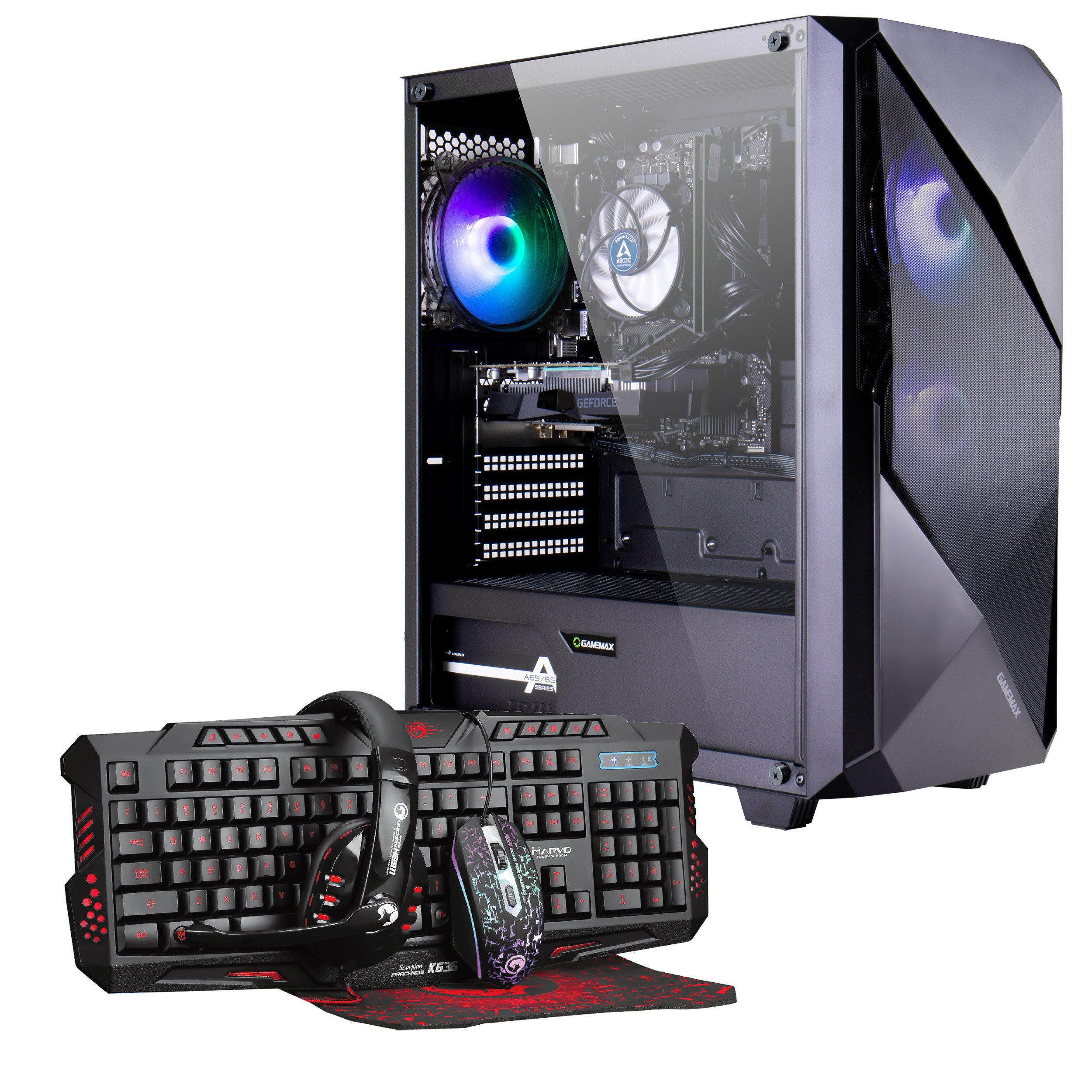 Hyrican Striker 7335 Gaming-PC (AMD Ryzen 5 5500, GeForce RTX 4060, 32 GB RAM, 960 GB SSD, Luftkühlung, Windows 11)