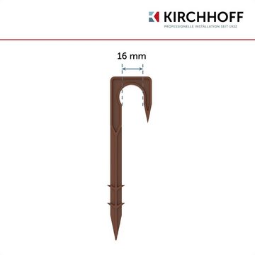 Kirchhoff Profilrohr-Befestigungswinkel Rohrhalter, PP Tropfschlauch Drip-Bewässerung, für den Garten