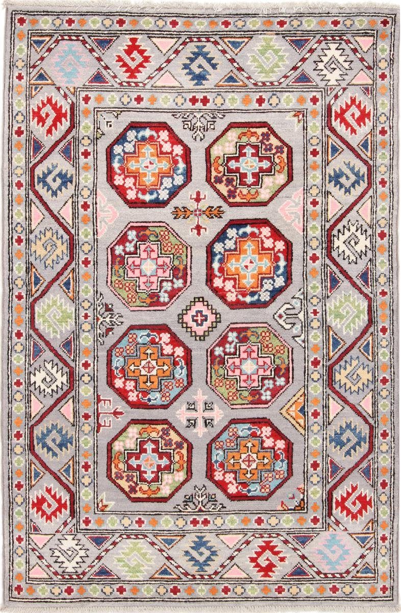Orientteppich Kazak 99x154 Handgeknüpfter Orientteppich, Nain Trading, rechteckig, Höhe: 5 mm