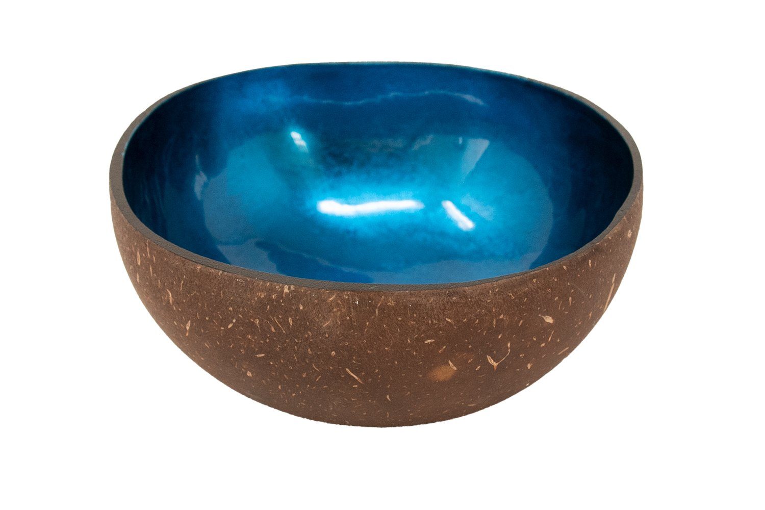 Benera Müslischale Kokosnussschale Müslischale Dekoschale blau