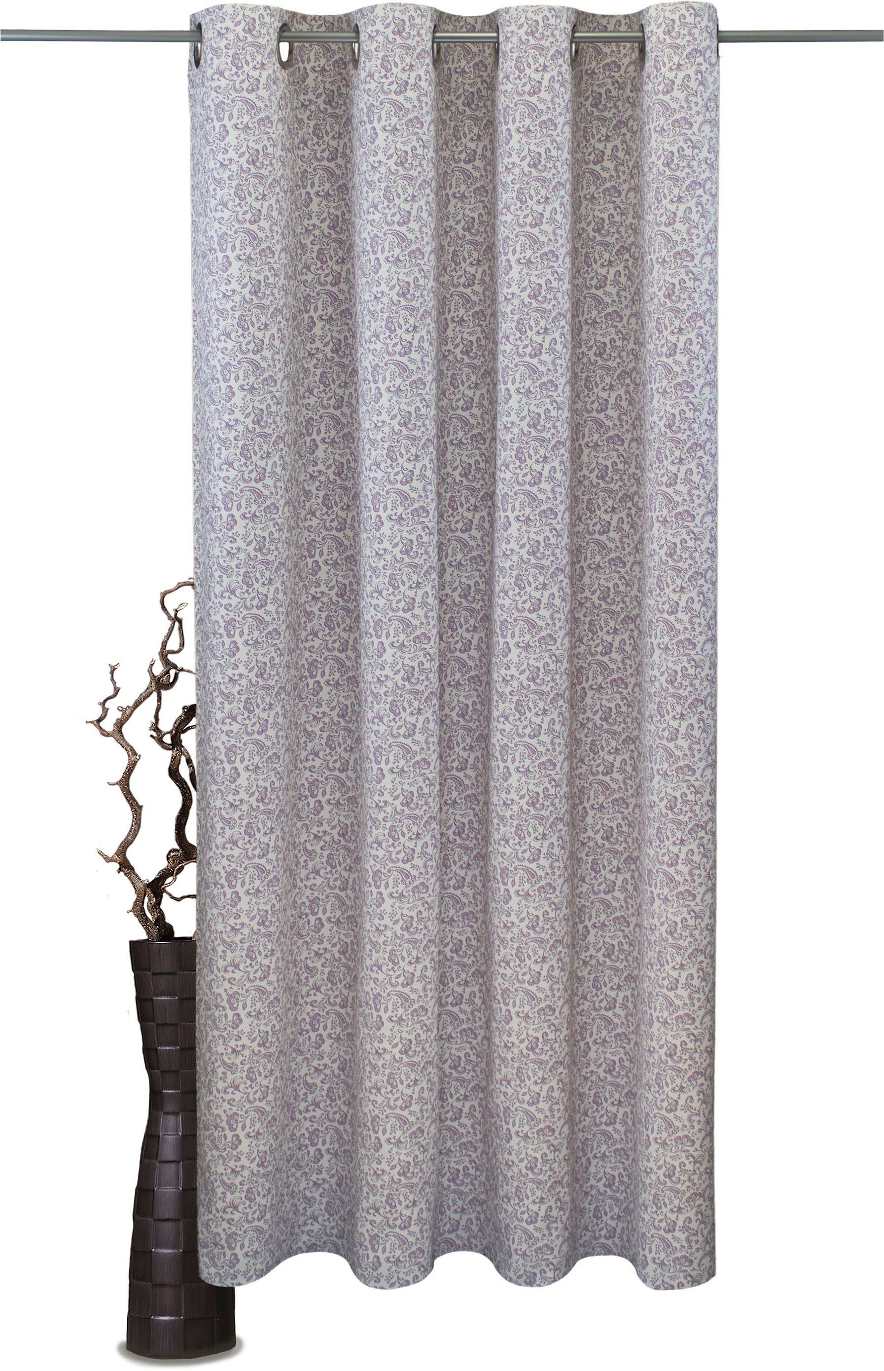 Vorhang Shaylee, VHG, Ösen (1 St), blickdicht, blickdichte Stoffe dunkeln  leicht ab und halten Einblicke von außen ab