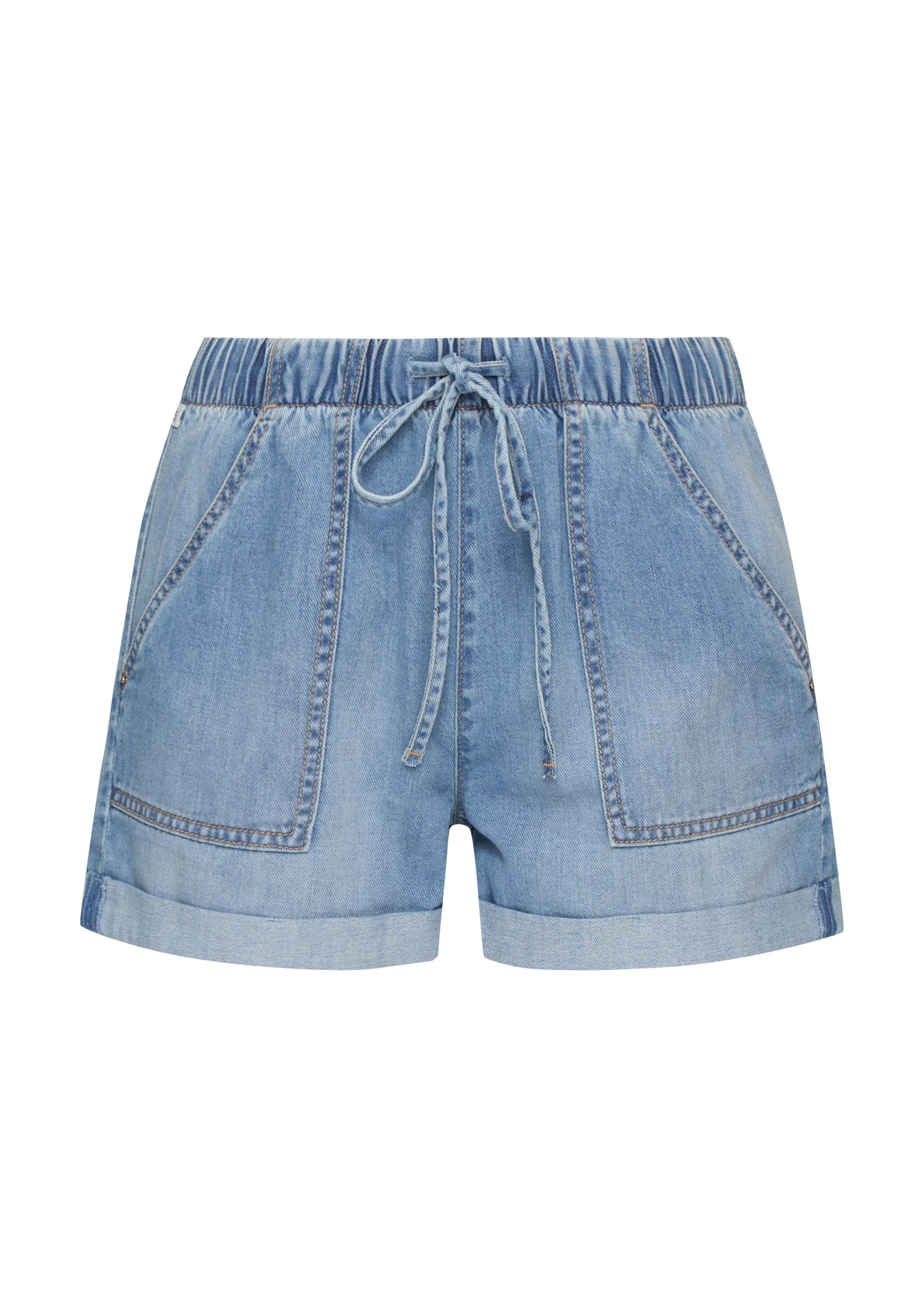QS Jeansshorts Jeans-Hose Jeans-Short / Relaxed Fit / Mid Rise / Wide Leg günstig online kaufen