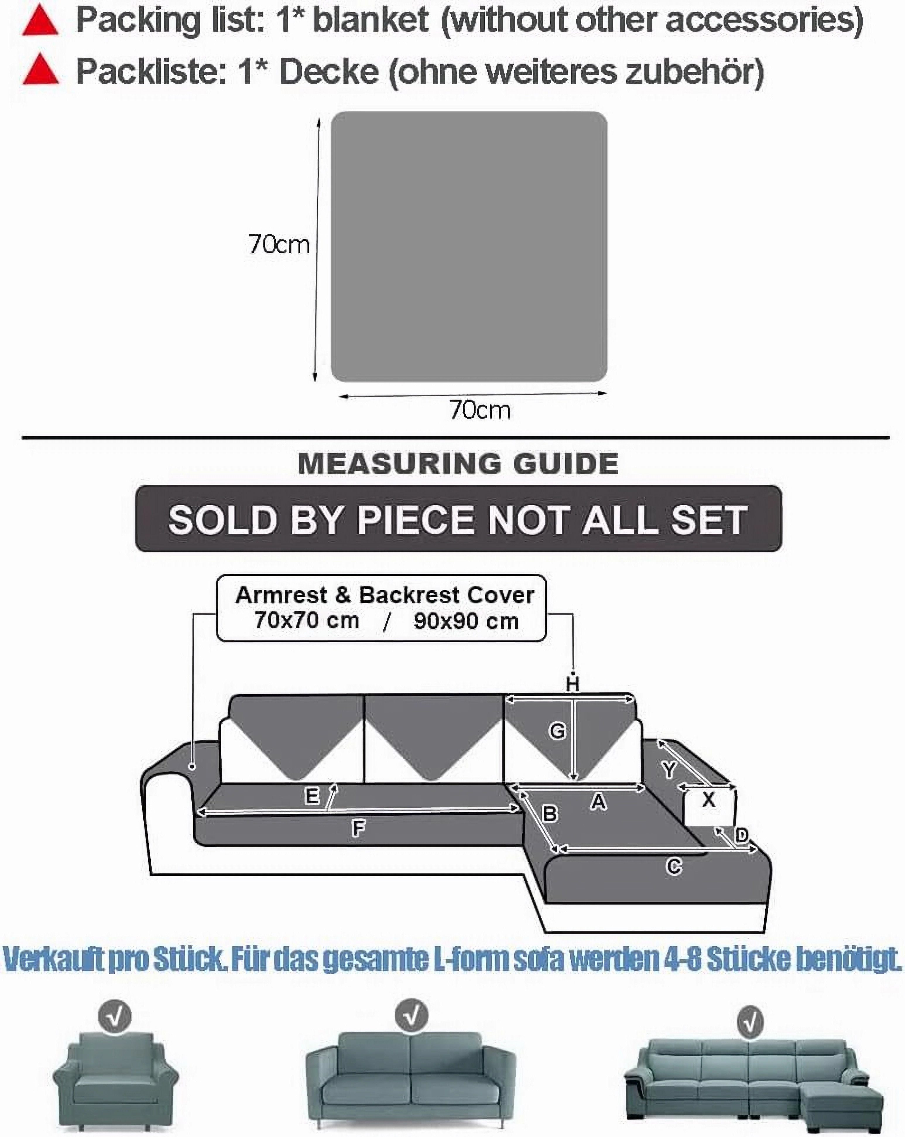 Coonoor Sofaschoner Sofahussen,Anti-rutsch günstig online kaufen