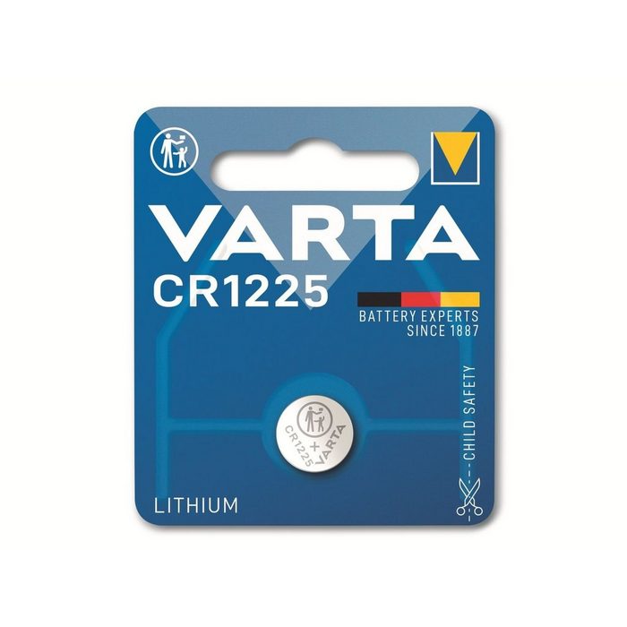 VARTA VARTA Knopfzelle Lithium CR1225 3V 1 Stück Knopfzelle