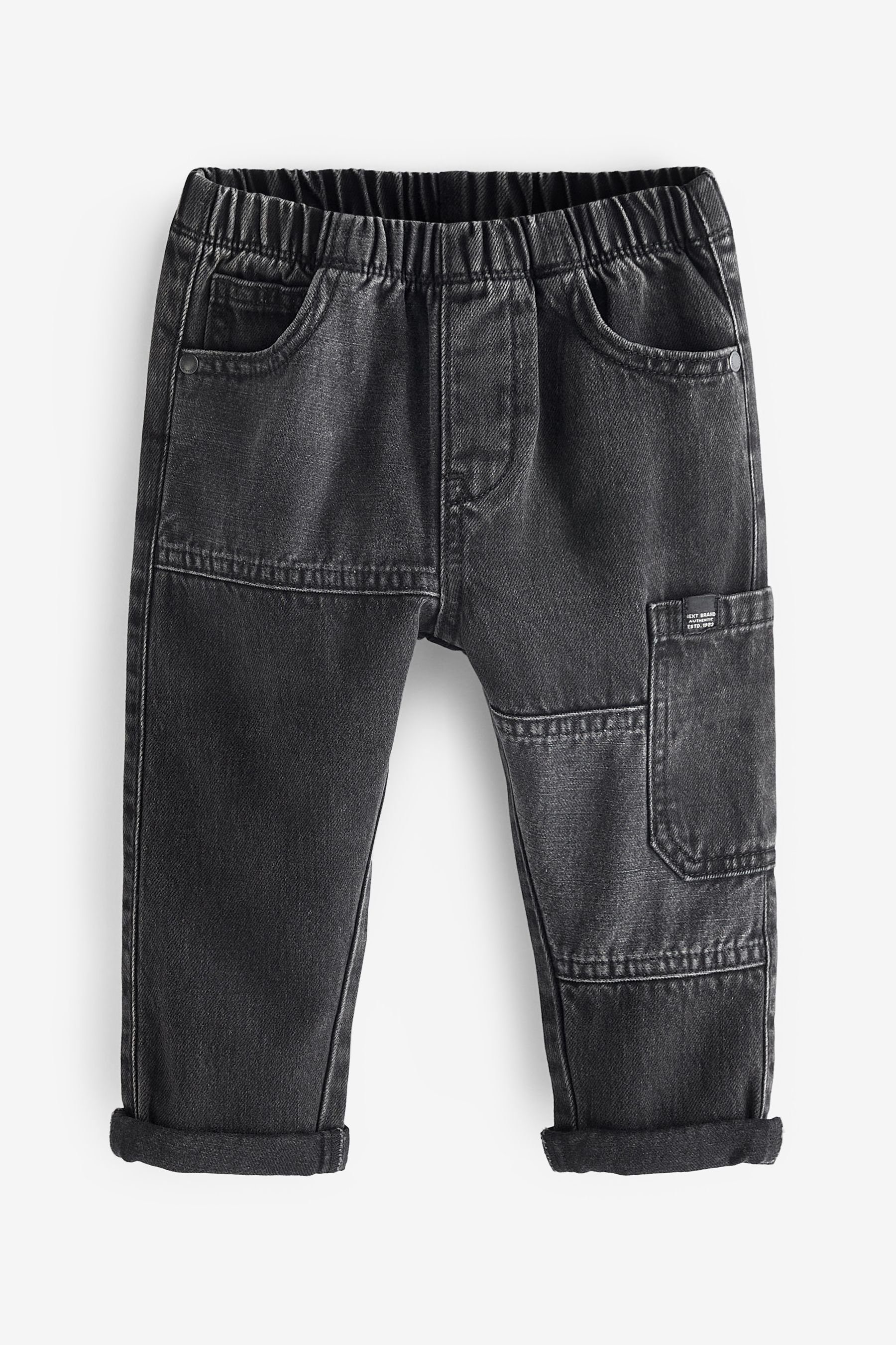 Next Cargojeans Jeans im Utility-Look (1-tlg) Black Denim
