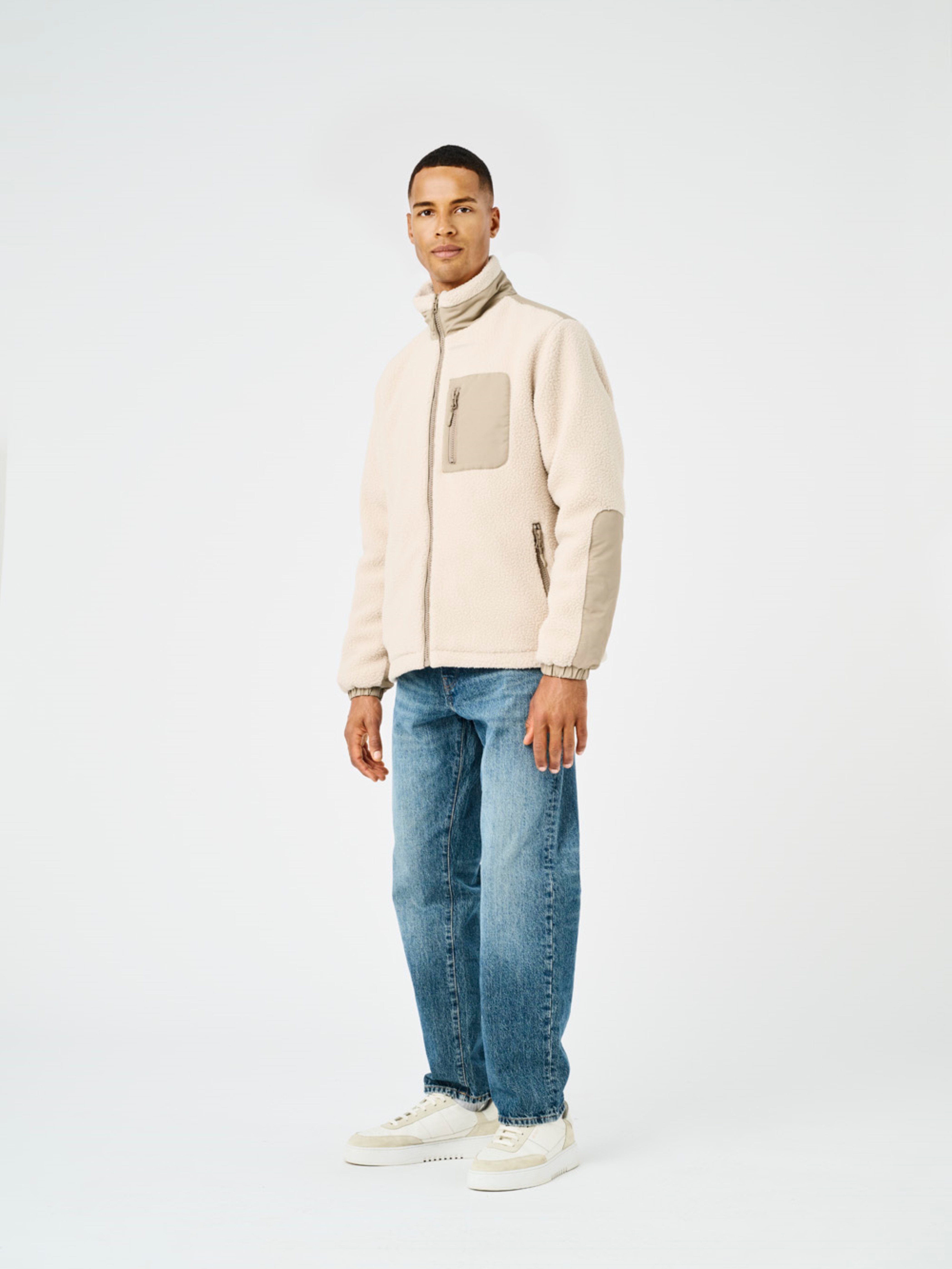 ONLY & SONS Kurzjacke ONSTYRO PADDED SHERPA JACKET NOOS Polyester, regular fit – Bild 3 von 5
