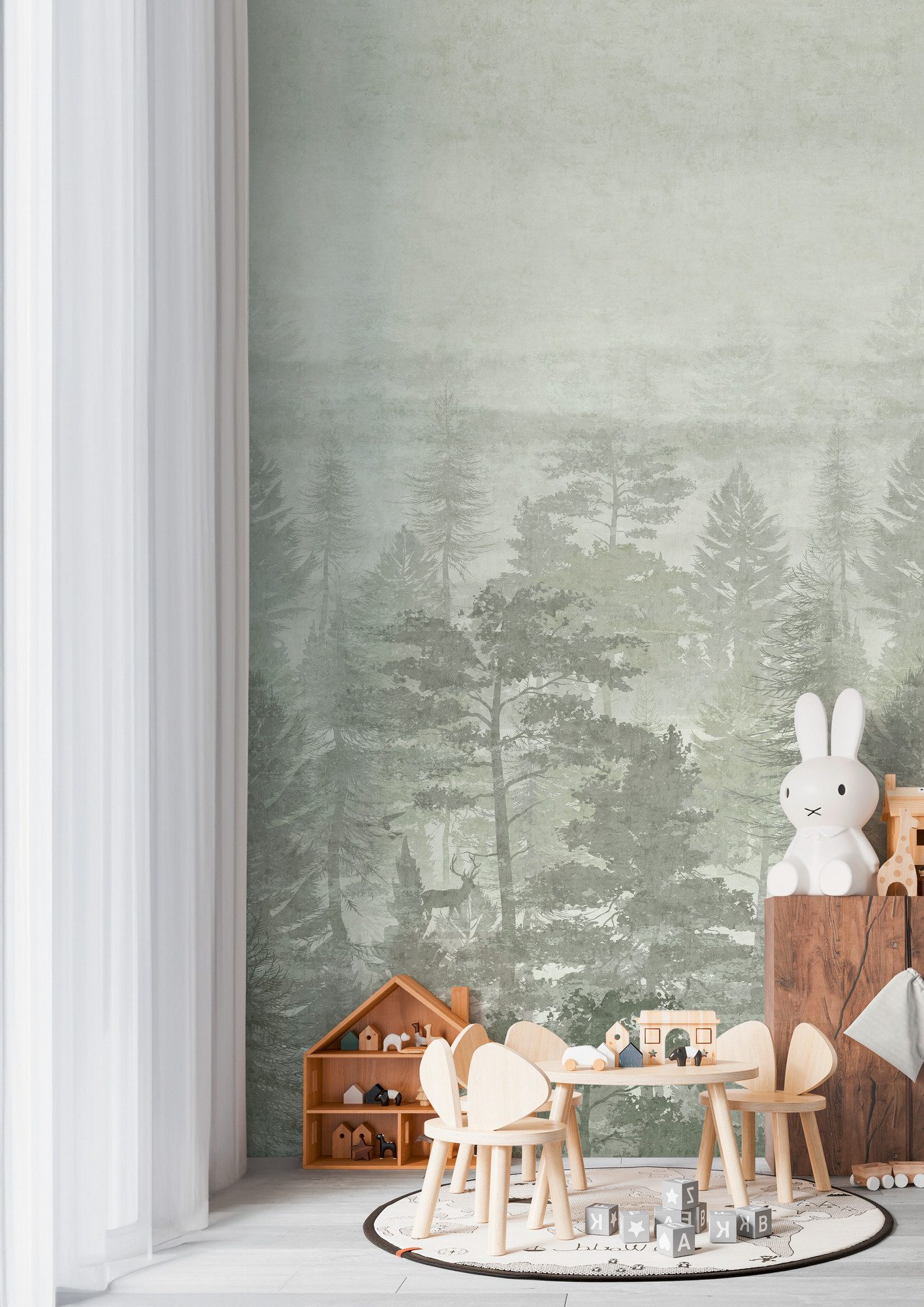 A.S. Création Vliestapete Fototapete Wald - Kinderzimmer, grün, A.S. Créati günstig online kaufen