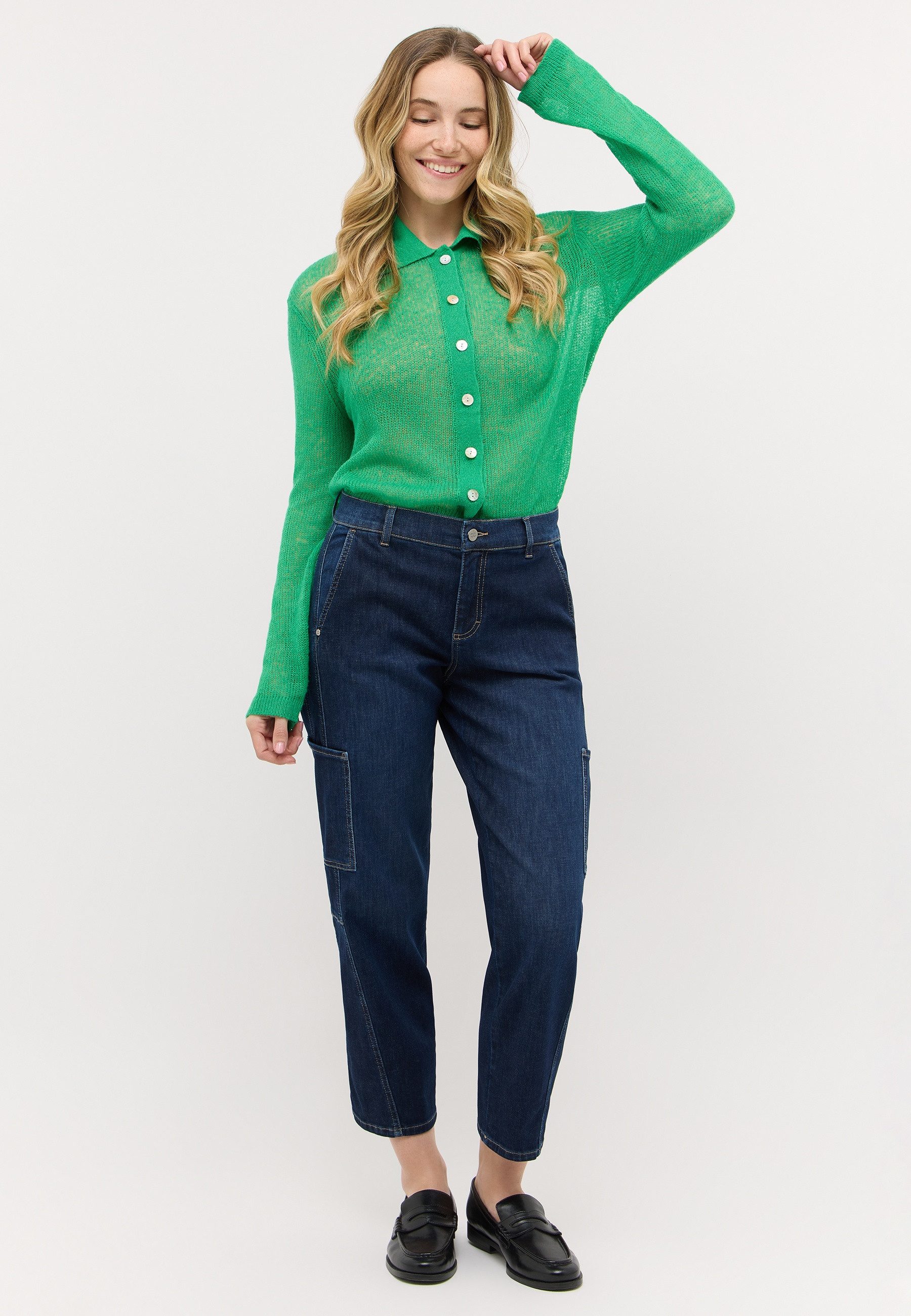 ANGELS Cargojeans EVY CARGO mit aufgesetzten Taschen an der Seite, O-Shape – Bild 4 von 5
