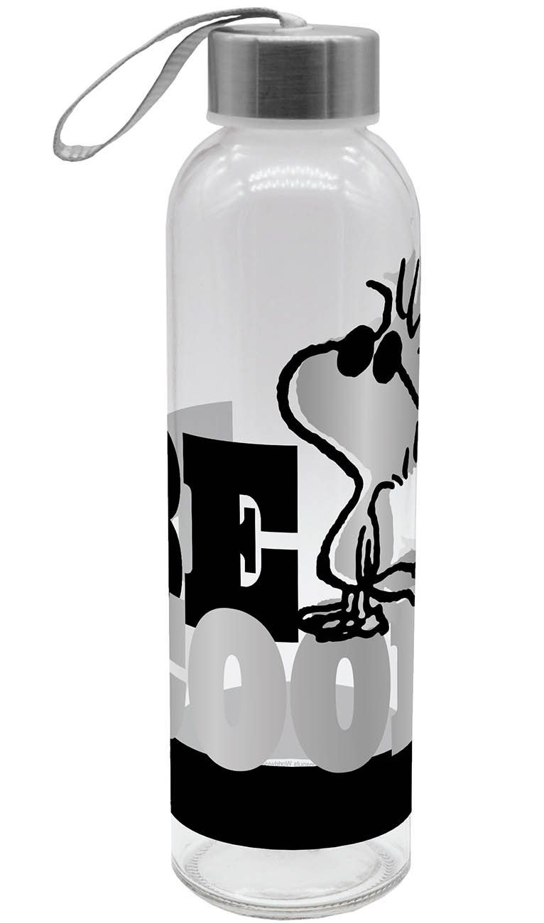 Geda Labels GmbH Trinkflasche Peanuts Be Cool, Schwarz, 500ml, spülmaschinengeeignet