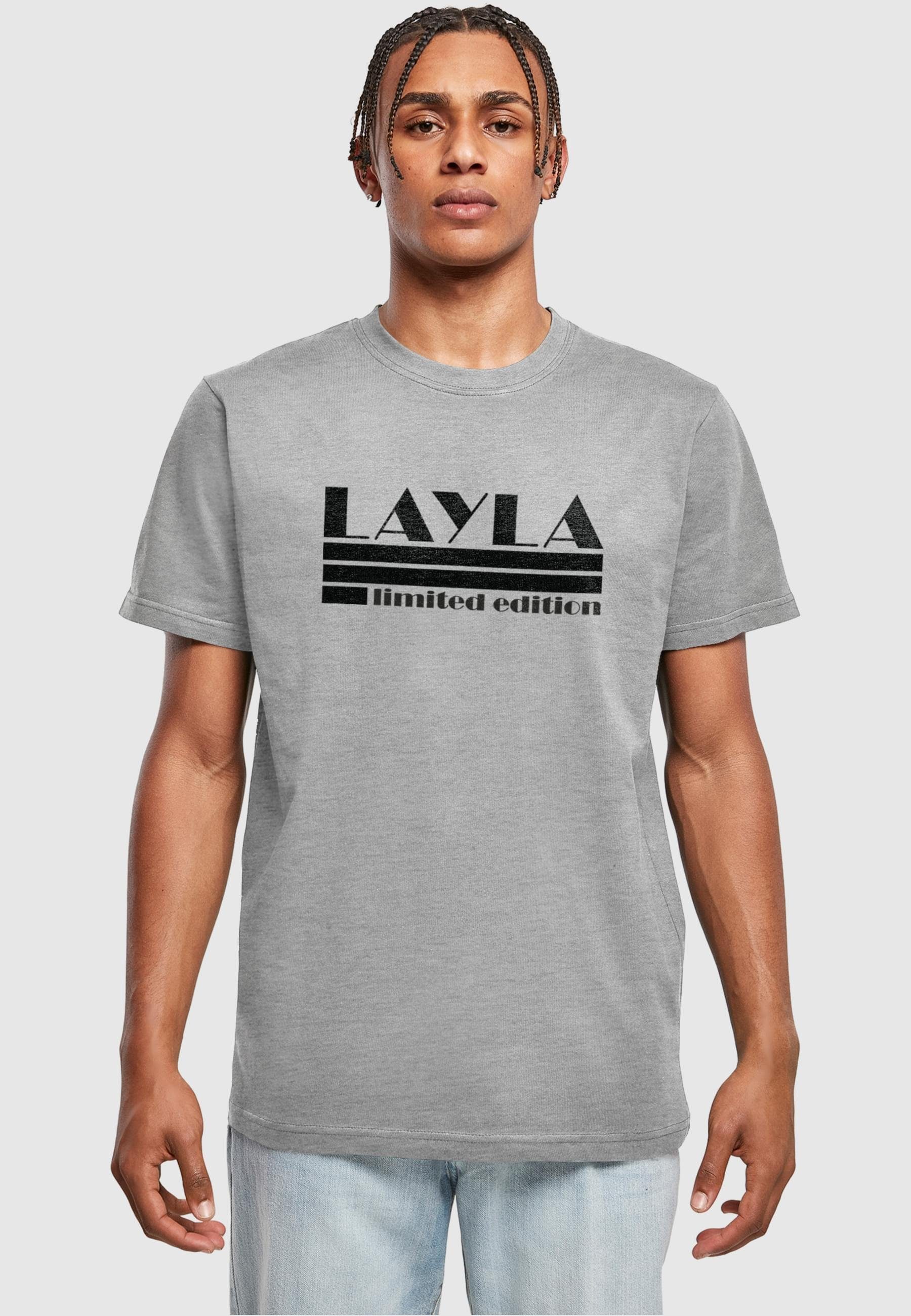 (1-tlg) Limited Layla - Herren heathergrey T-Shirt Edition Merchcode T-Shirt