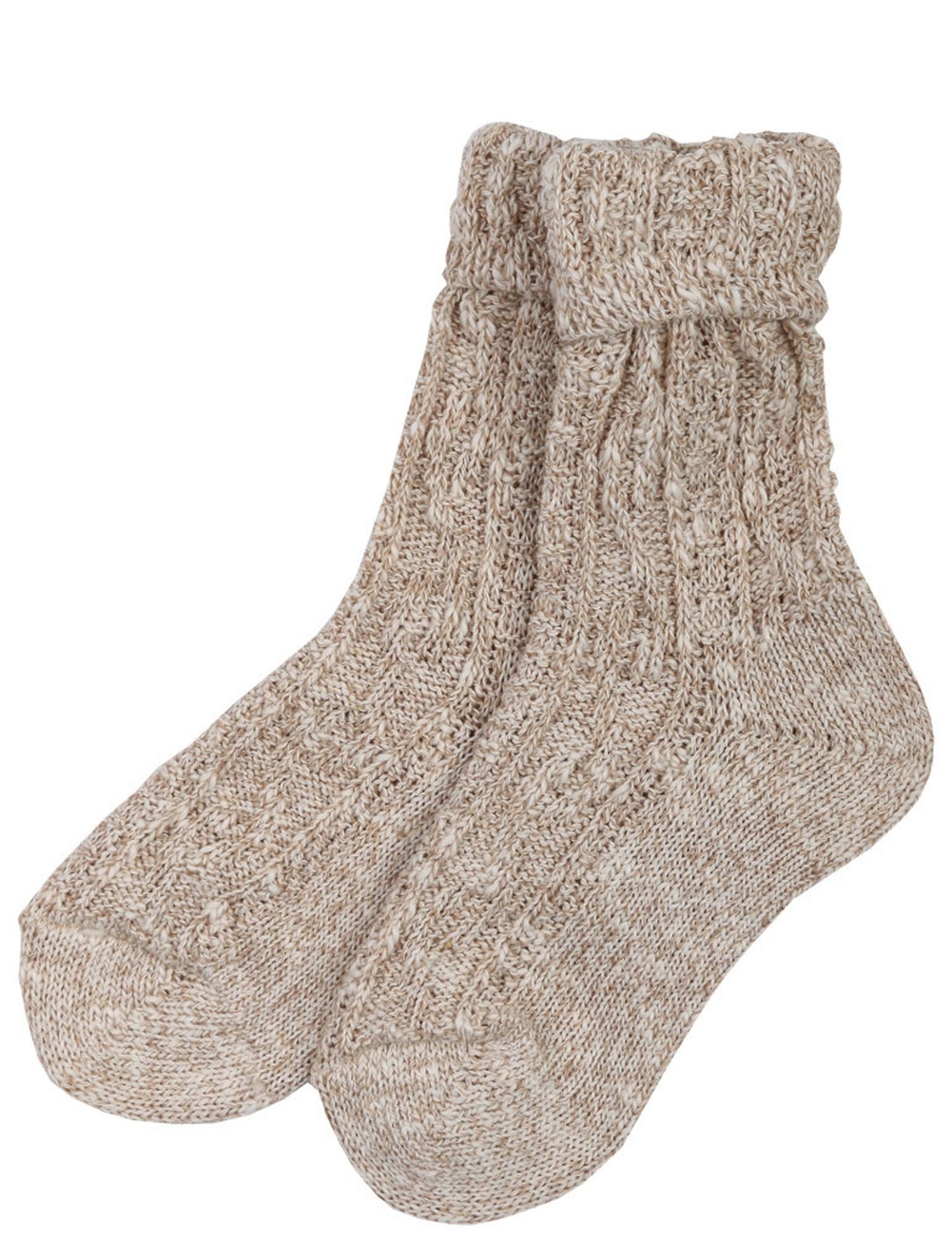 Isar-Trachten Socken Kurze Kinder Strümpfe zur Lederhose - 35648, Beig – Bild 4 von 5