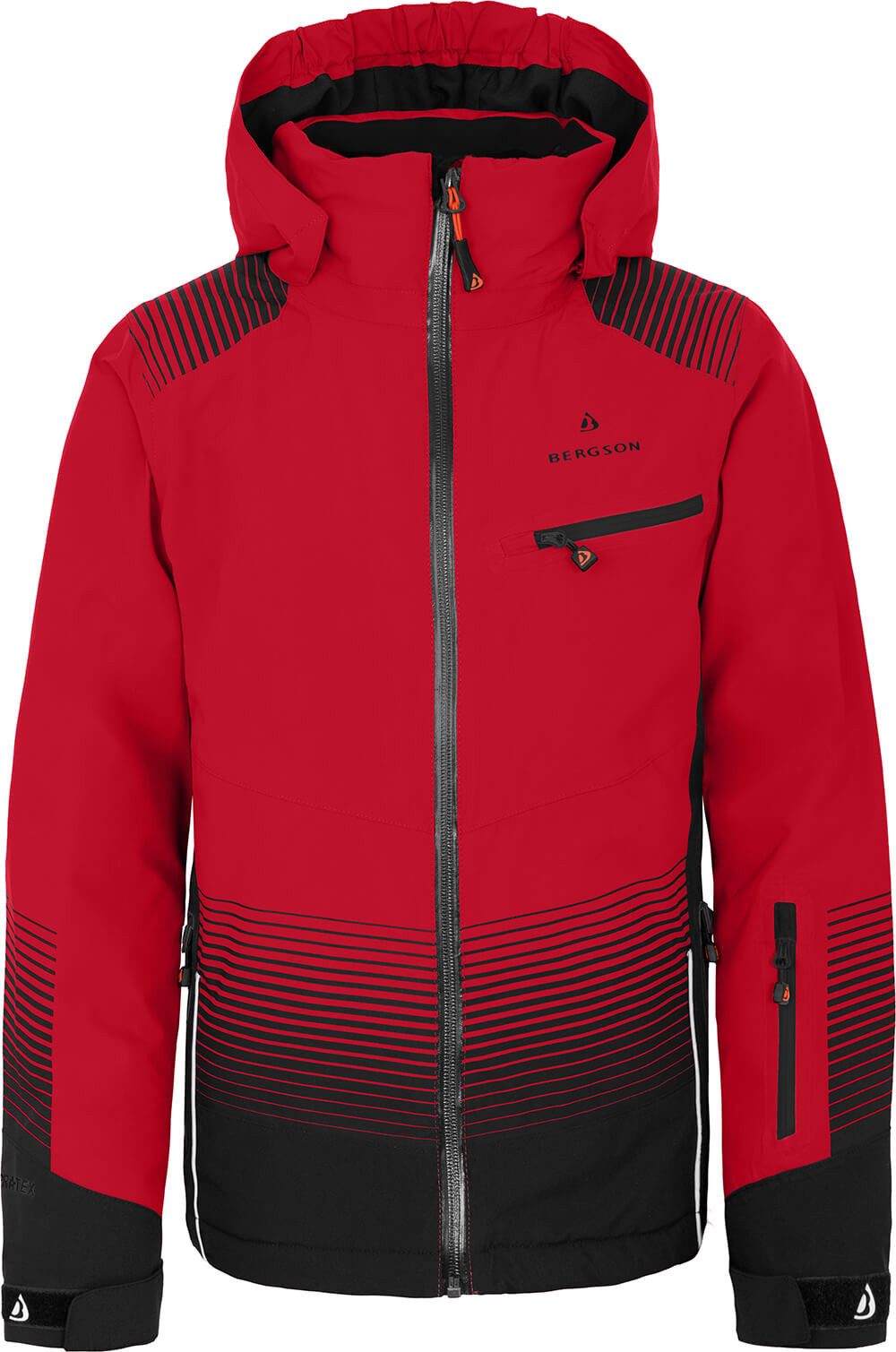 Bergson Skijacke VEIKO Kinder Skijacke, warm, funktional und stylisch, Normalgrößen, China r