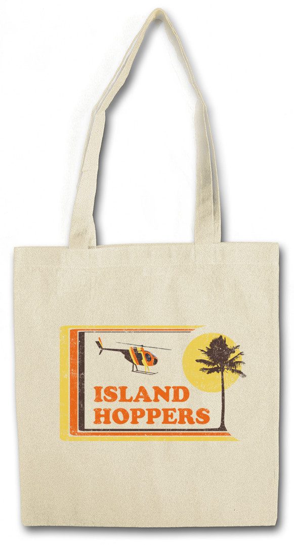 Urban Backwoods Beuteltasche Island Hoppers Hawaii Stofftasche Tom TV Selleck Retro Kult Magnum (1-tlg), Thomas Company 80s Logo