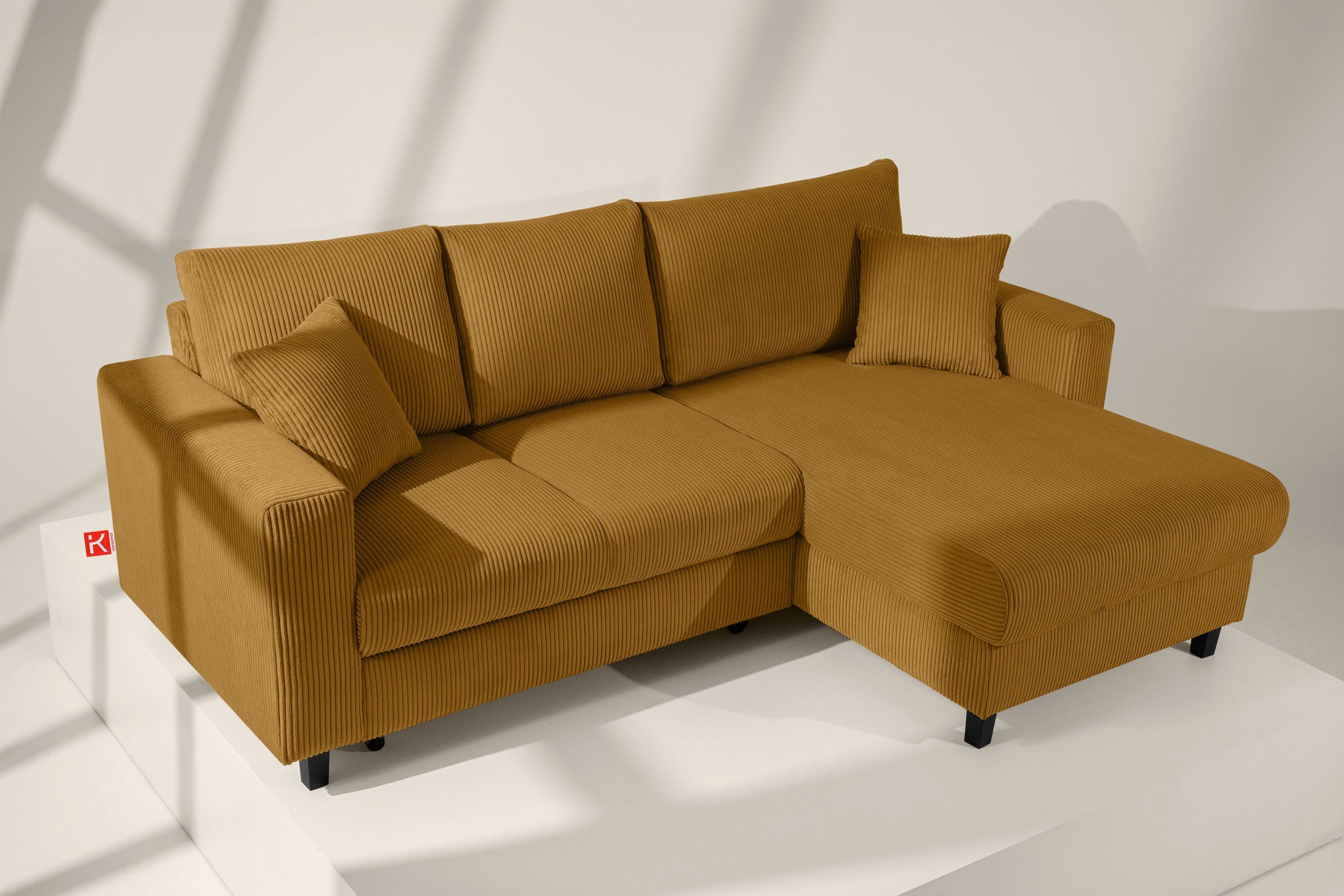 KONSIMO® Ecksofa Rechts Ecksofa EGRET, mit günstig online kaufen