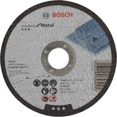 BOSCH Trennscheibe Trennscheibe Standard for Metal, Ø 125mm