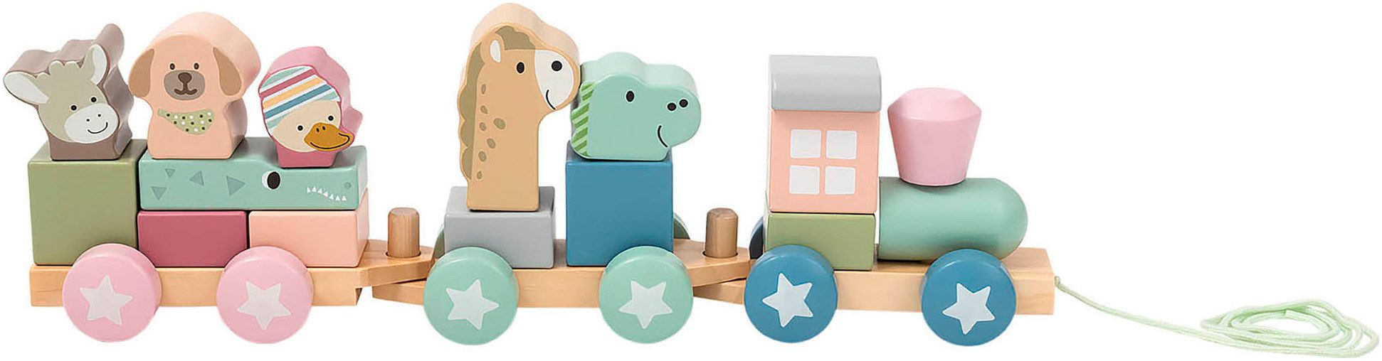 Sterntaler® Steckspielzeug Eisenbahn Holz