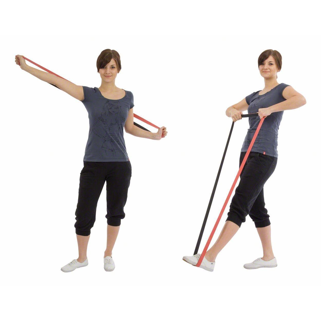 Deuser-Sports Trainingsband Deuser Band original rot Zugband Zugseil Expander, - Made in Germany - aus Naturkautschuk - Das Original
