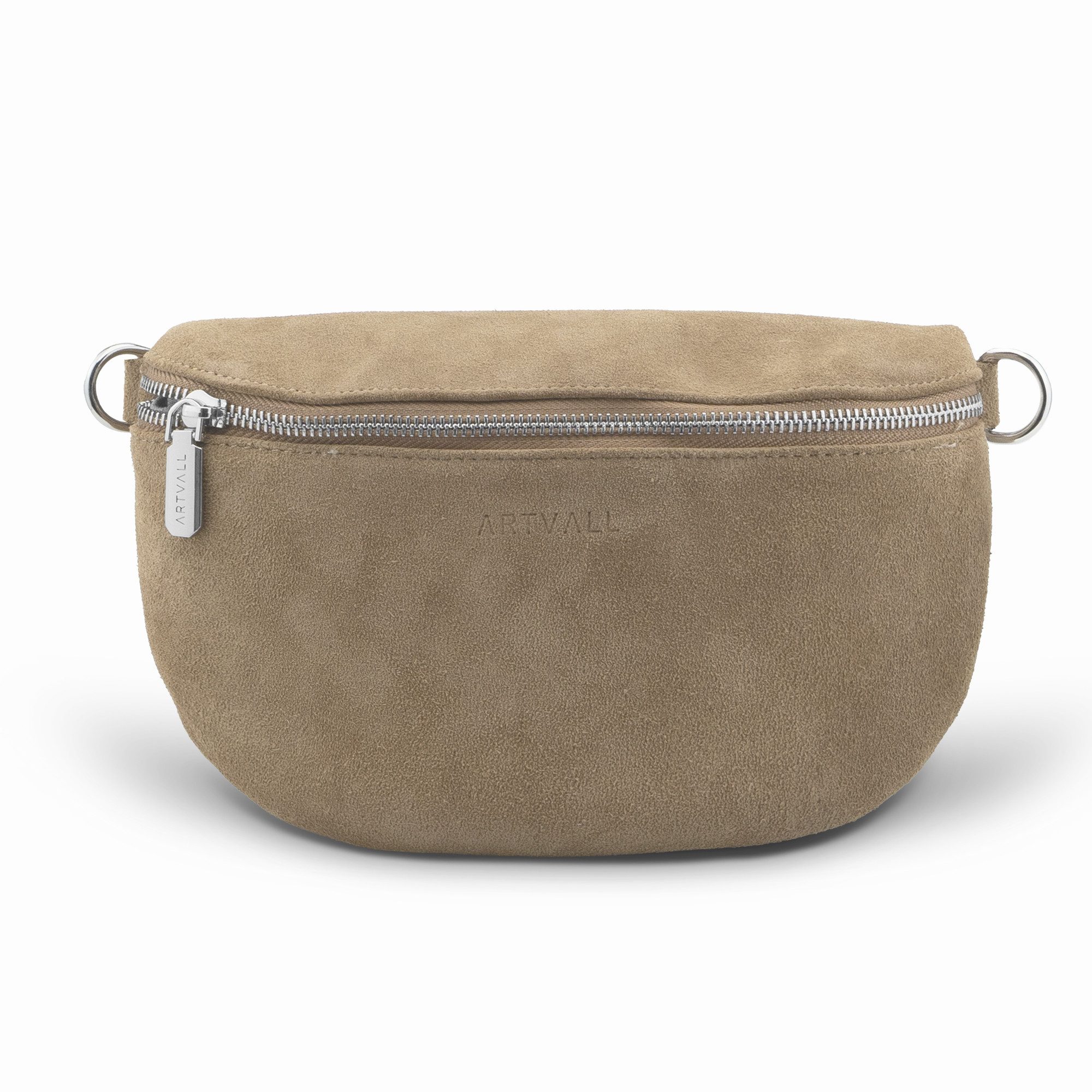 ARTVALL Umhängetasche Wildleder Handtasche Crossbody Bag, Wildleder Bauchtasche für Unterwegs funktional modern stilvoll Natur