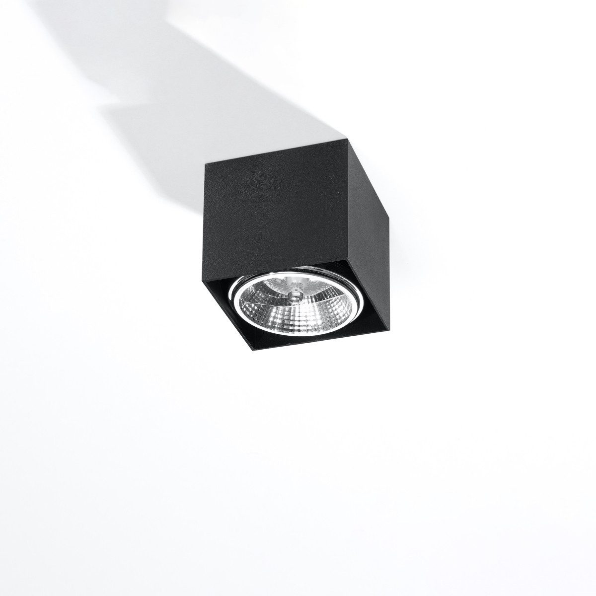 SOLLUX lighting Deckenleuchte Deckenleuchte Blake Schwarz, Nicht enthalten