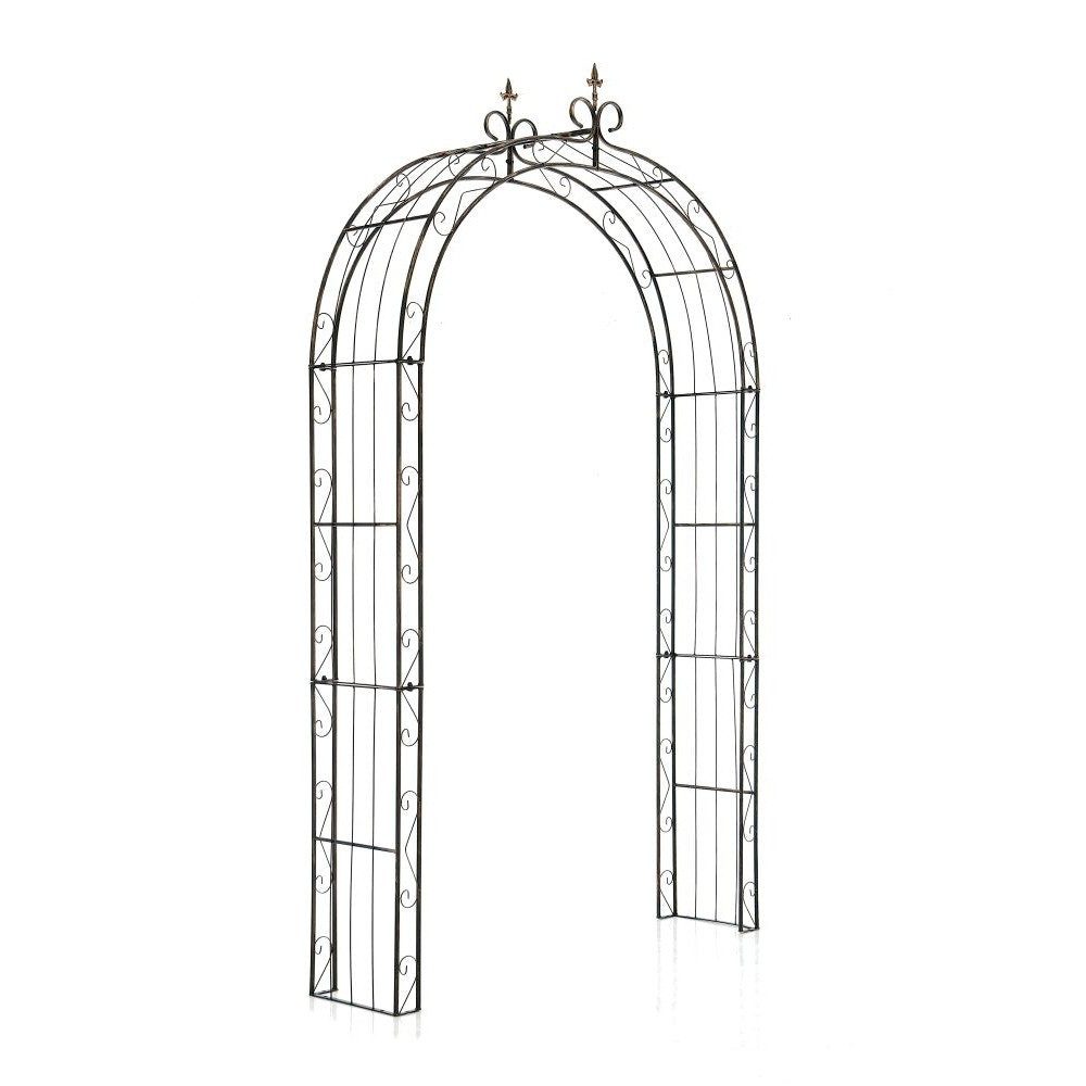 CLP Rosenbogen Rankbogen Gartenbogen Rankhilfe Spar-Set, 1 St., 148 x 35 x 260 cm stabil, Eisenrohr, Verzierungen, standfest, beschichtet