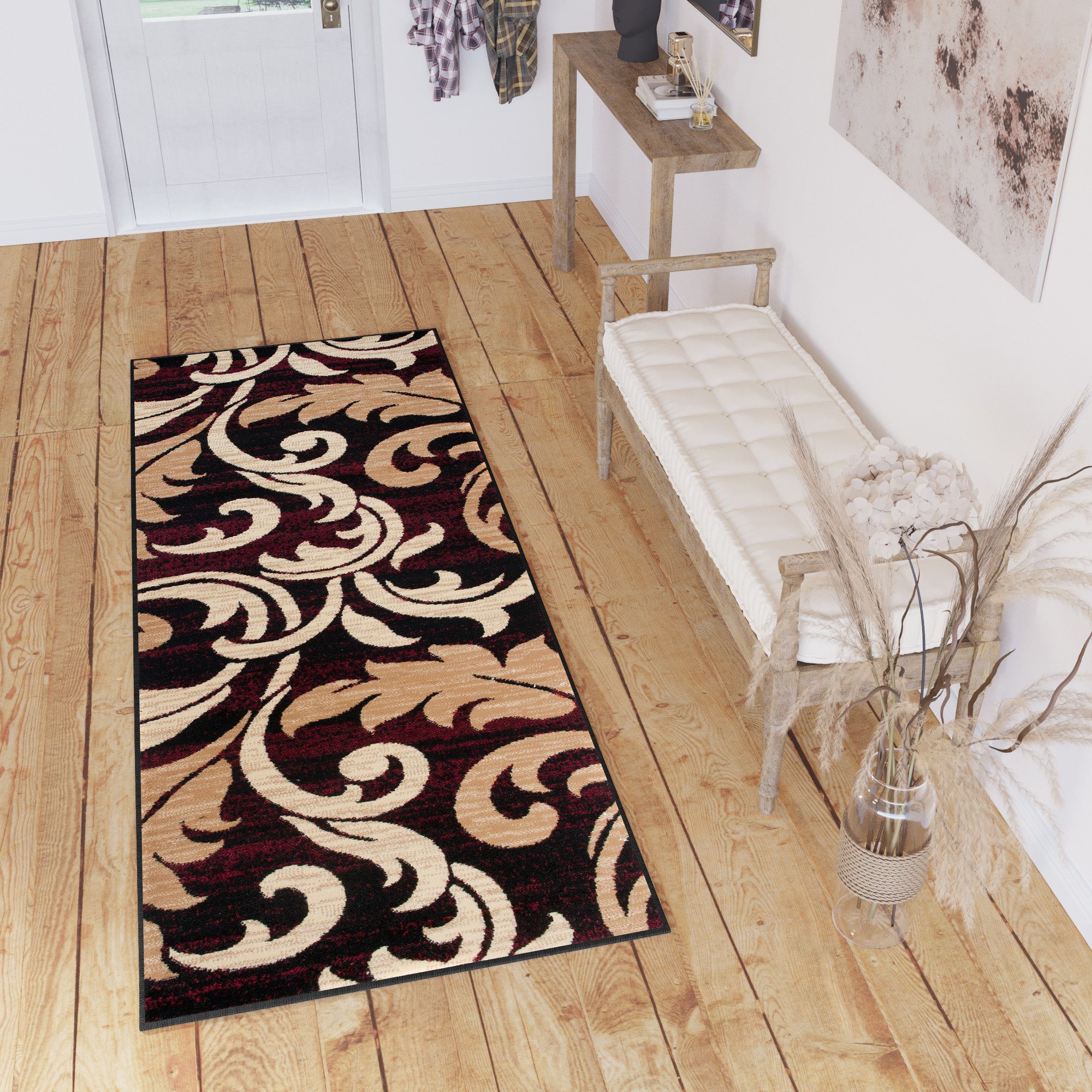 Tapiso Läufer DREAM, rechteckig, Höhe: 8 mm, Flur, Meterware, Korridor, Kurzflor