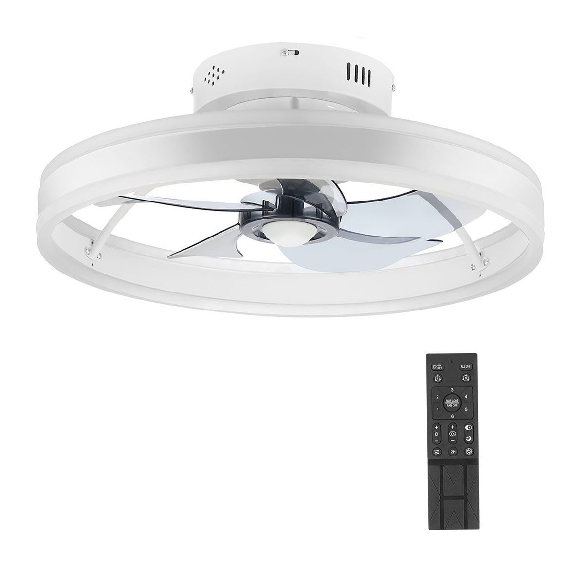 oyajia Deckenleuchte 36W LED Deckenlampe Deckenventilator, günstig online kaufen
