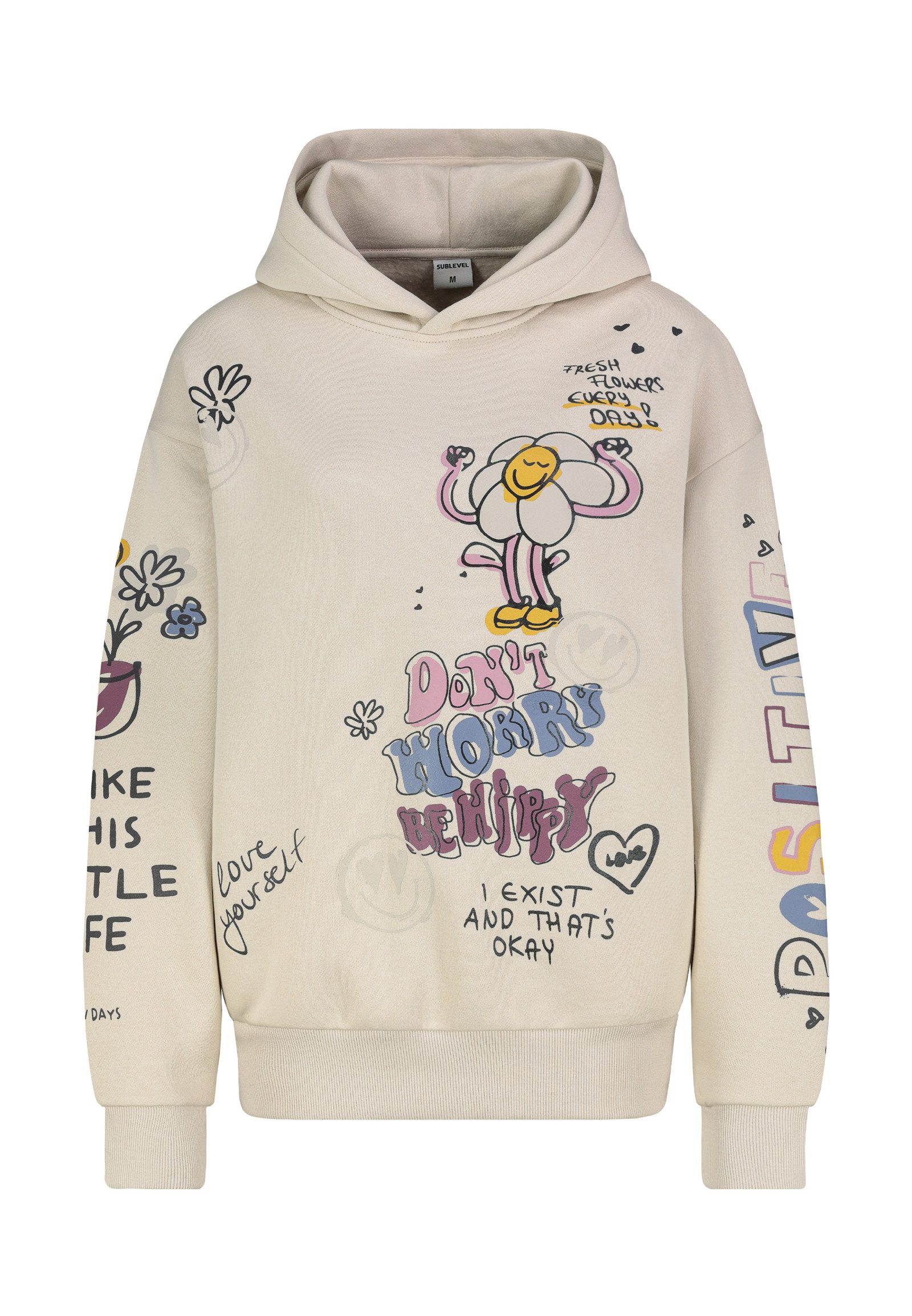 SUBLEVEL Kapuzenpullover Damen Hoodie mit auffälligen günstig online kaufen
