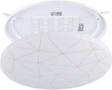 EGLO Deckenleuchte RENDE, LED fest integriert, Warmweiß, Deckenlampe, Lampe Decke, Deckenbeleuchtung, Flurlampe, Ø 38 cm