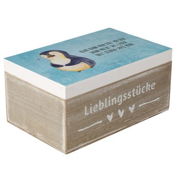 Mr. & Mrs. Panda Dekokiste Pinguin Diät - Eisblau - Geschenk, Schatulle, Abnehmen, Abspecken, Tr (1 St)