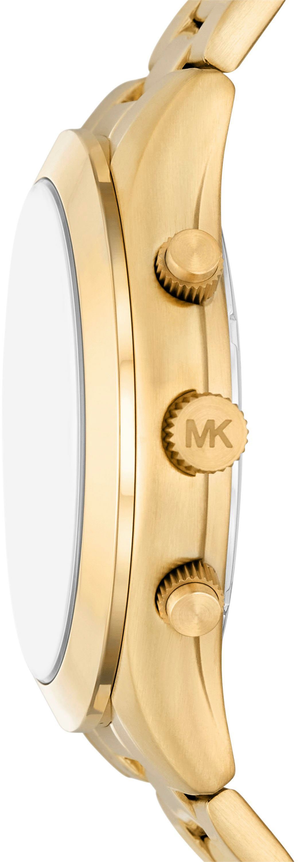 MICHAEL KORS Chronograph RUNWAY, MK1076SET, (Set, 2-tlg., mit Brieftasche),  ideal auch als Geschenk, Mit Stoppfunktion, Datum und