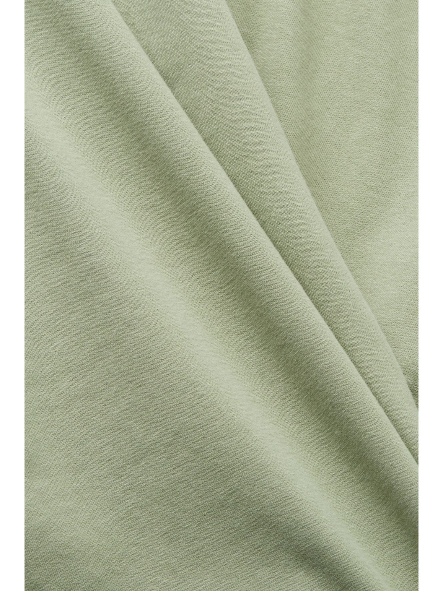 Esprit 3/4-Arm-Shirt Schulterfreies Shirt aus LIGHT Baumwolle KHAKI