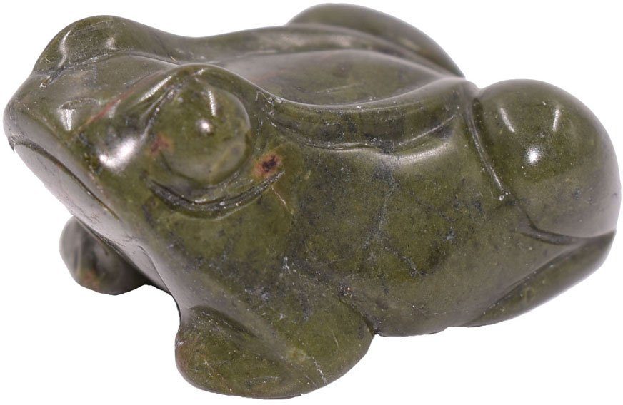 (1 jedem - Perfekt Firetti Schmuck Farbstein Tierfigur Geburtstag, Jade Geschenk St), Frosch Dekofigur Edelstein Weihnachten! zu Anlass