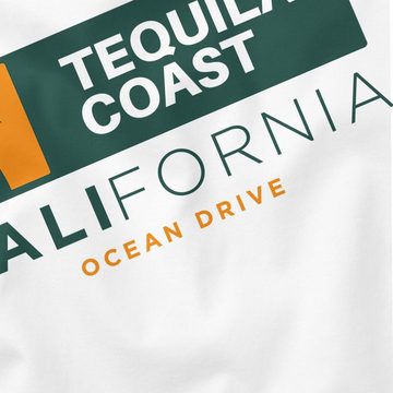 Neverless Tanktop Herren Tank-Top California Ocean Drive Sommer Palme Tequila Coast Muskelshirt Muscle Shirt Neverless® mit Print
