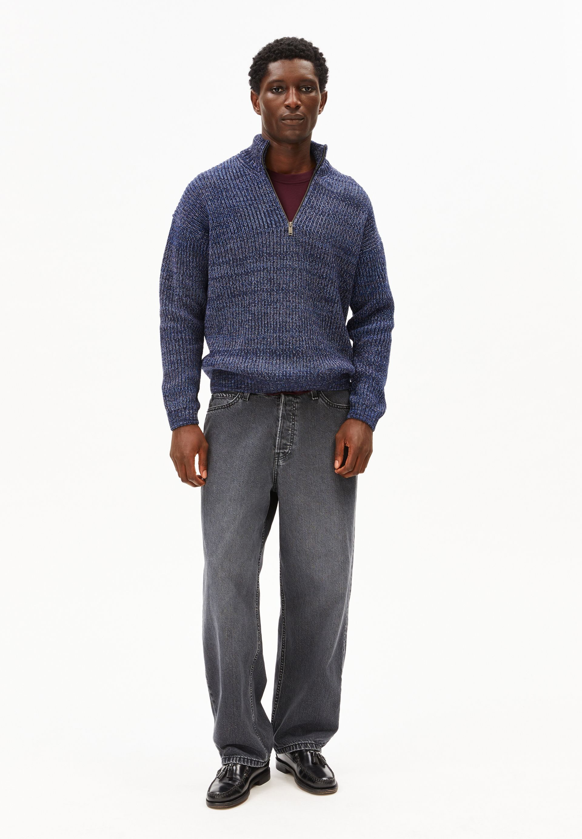 Armedangels Strickpullover MICHAAEL MOULINE Pullover aus Bio-Baumwoll Mix Relaxed Fit