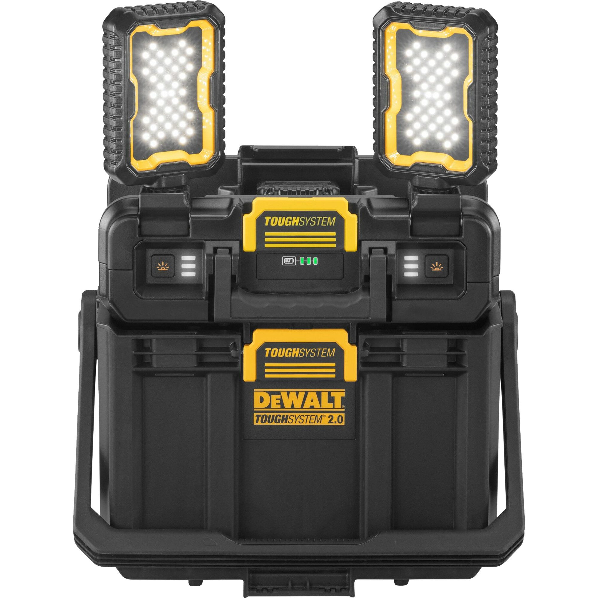 DeWalt Werkzeugkoffer DEWALT ToughSystem Werkzeugbox mit Leuchten