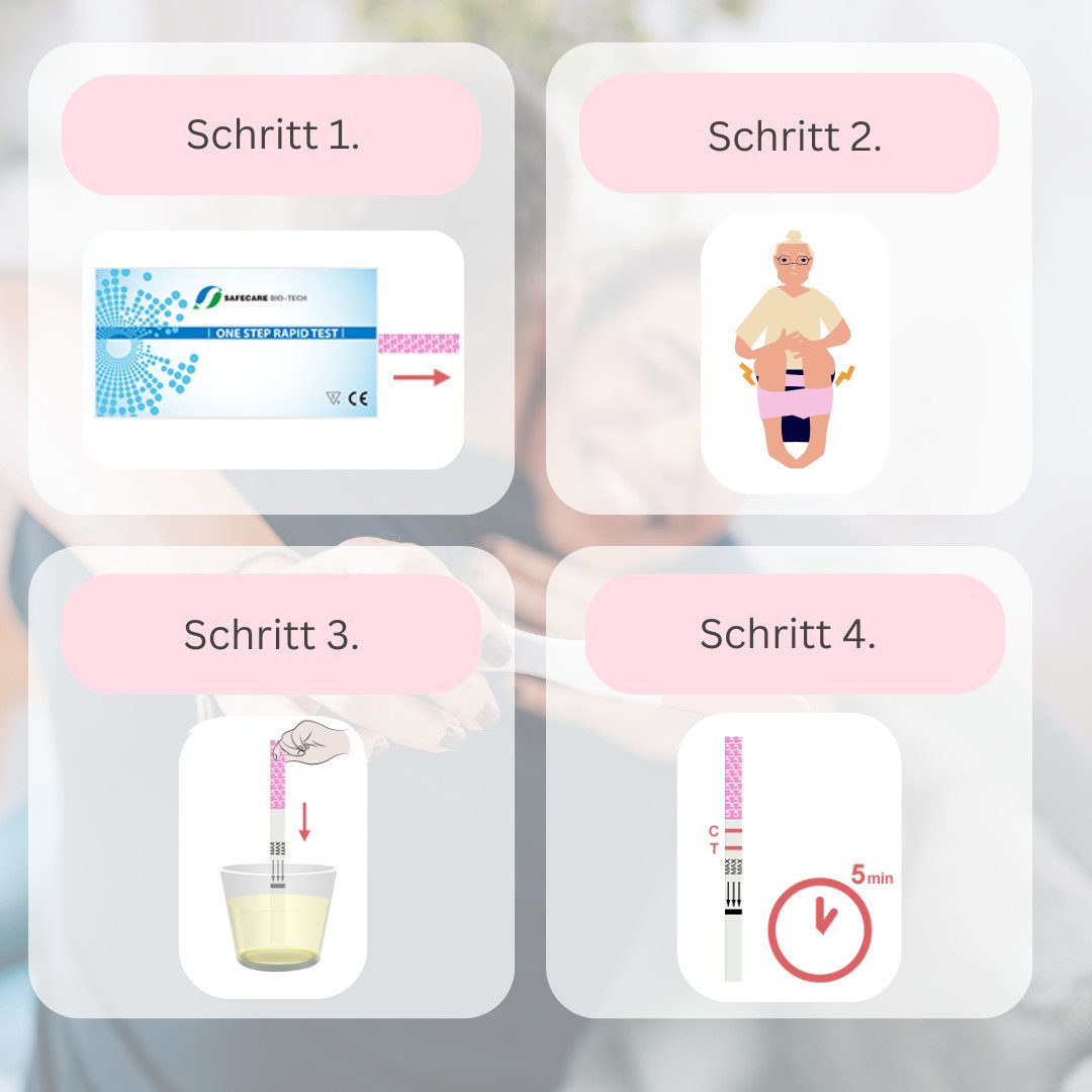 Safecare Bio-Tech Ovulationstest X 50 - Fruchtbarkeitstest Für Frauen, 25mlu/ml, Streifen, 50-tlg., 50 Stück, Hohe Genauigkeit bei richtiger Anwendung.