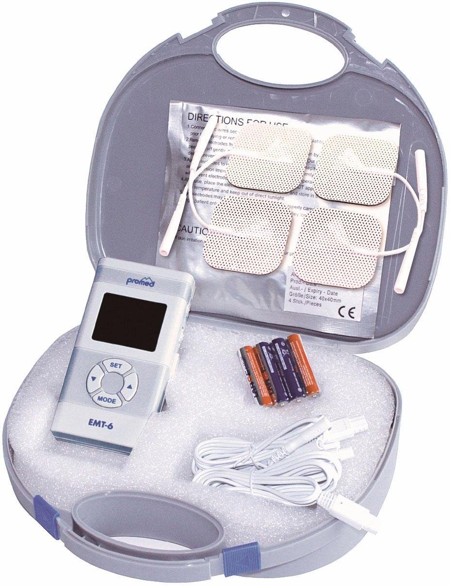 promed TENS-EMS-Gerät ETM 6, Kombigerät Schmerztherapie & Muskelstimulation