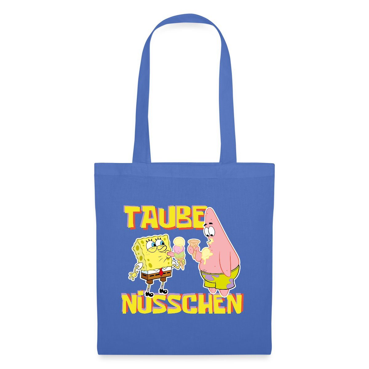 Spreadshirt Henkeltasche SpongeBob Schwammkopf Taube Nüsschen günstig online kaufen