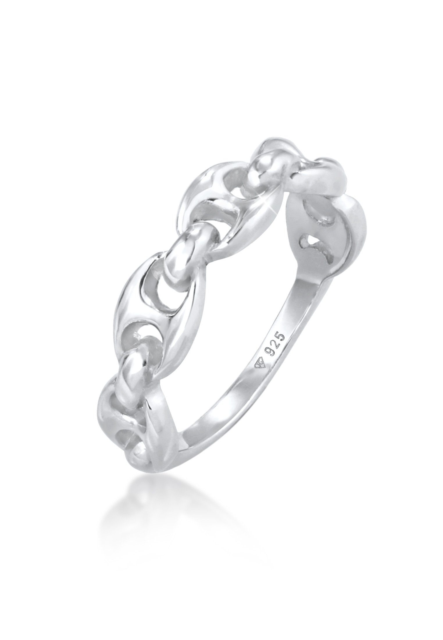 Elli Fingerring Maritimes Schiffsanker Design Bandring 925 Silber