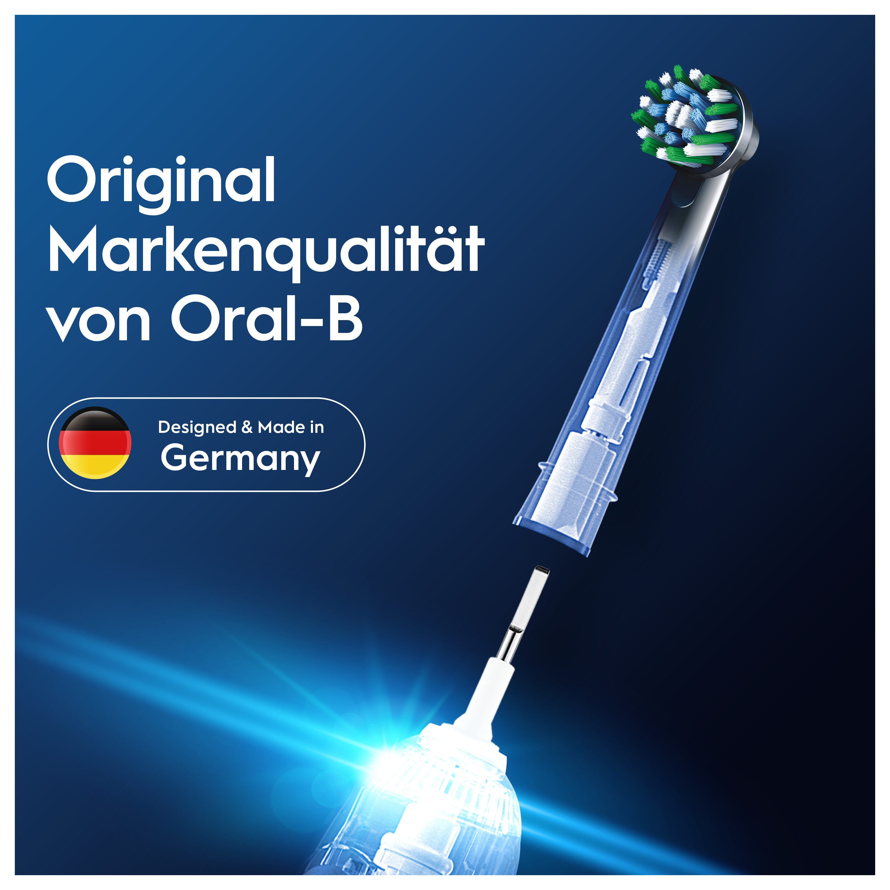 Oral-B Aufsteckbürsten Pro CrossAction, Zahnreinigung mit innovativen X-förmigen Borsten – Bild 4 von 5