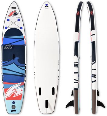 F2 SUP-Board Open Water mit Sitz + Wendepaddel, (mit Paddel und Sitz), Stand Up Paddling