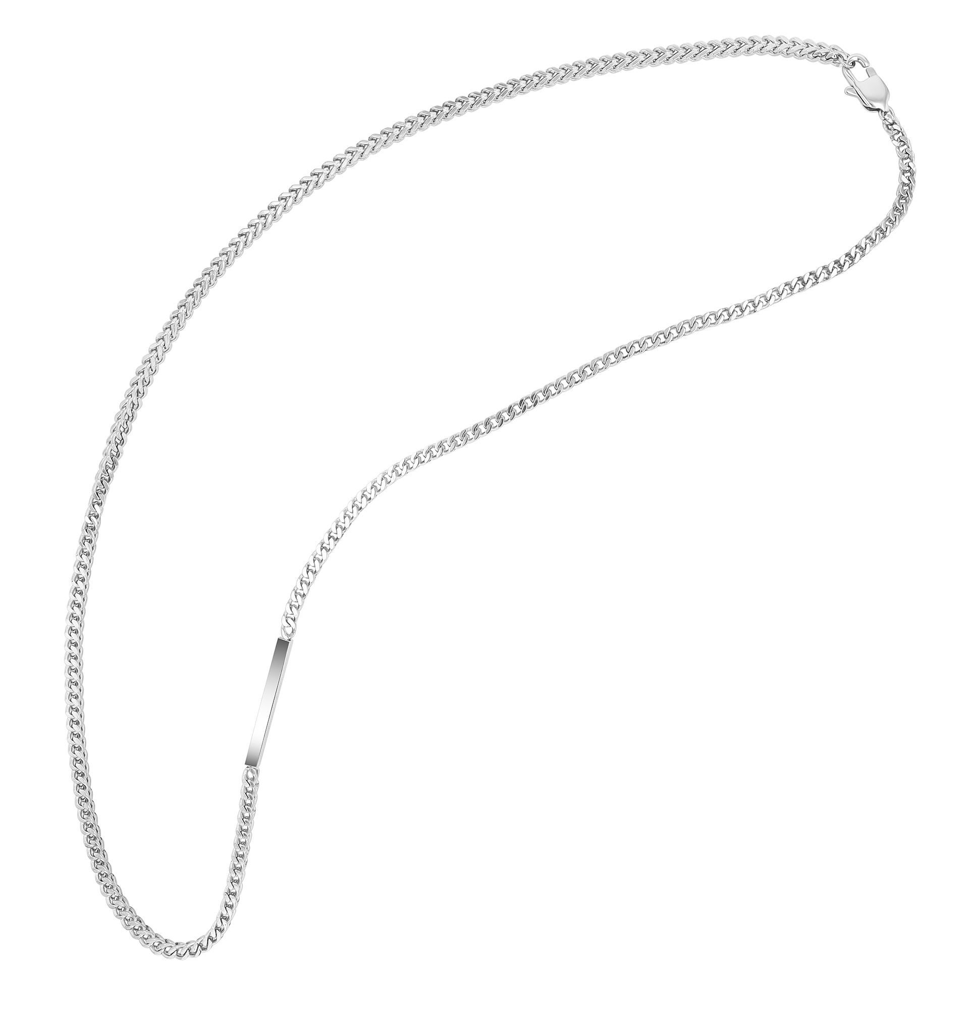 Kette ohne Anhänger Halskette aus Edelstahl 61 cm