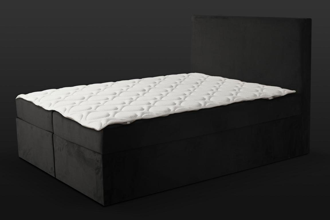 JVmoebel Bett Schwarzes Doppelbett Klassisches Schlafzimmermöbel Design (Bett)