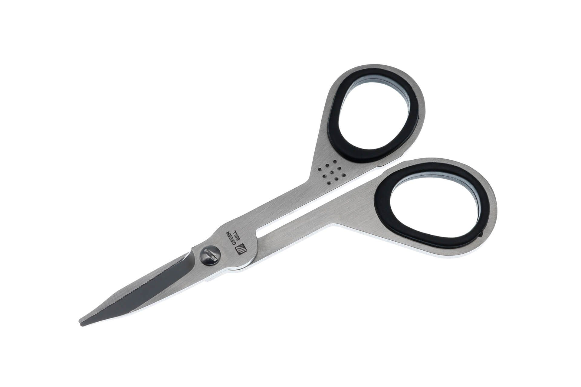 Seki EDGE Nagelschere SS-200, Made in Japan, 95mm, Gezackte Fingernagelschere mit ergonomischem Griff, Edelstahl